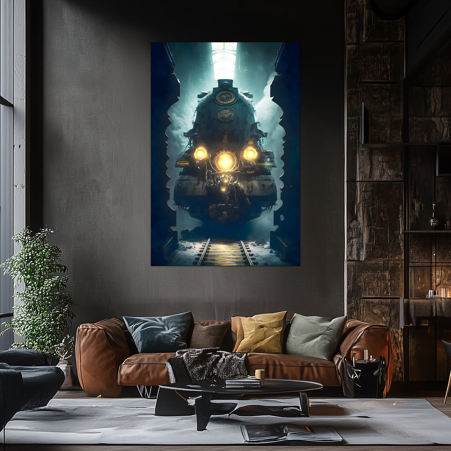 Diesel Train Poster – Tempus Imperator | Awe-Inspiring Wall Art for Sci-Fi & Fantasy Train Enthusiasts | Unique and Exclusive Artwork