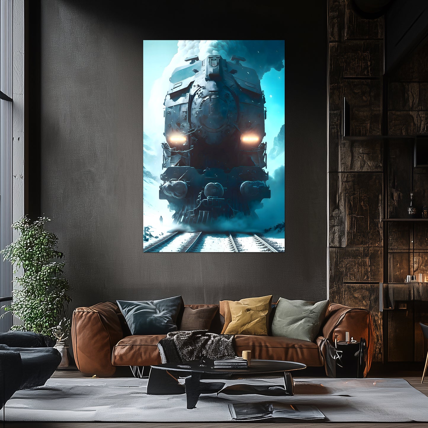 Diesel Train Poster – Stormbreaker Ironclad | Awe-Inspiring Wall Art for Sci-Fi & Fantasy Train Enthusiasts | Unique and Exclusive Artwork