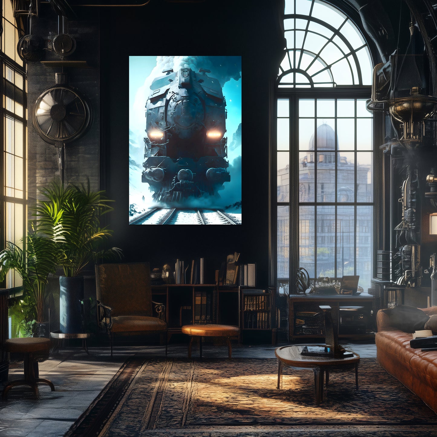 Diesel Train Poster – Stormbreaker Ironclad | Awe-Inspiring Wall Art for Sci-Fi & Fantasy Train Enthusiasts | Unique and Exclusive Artwork