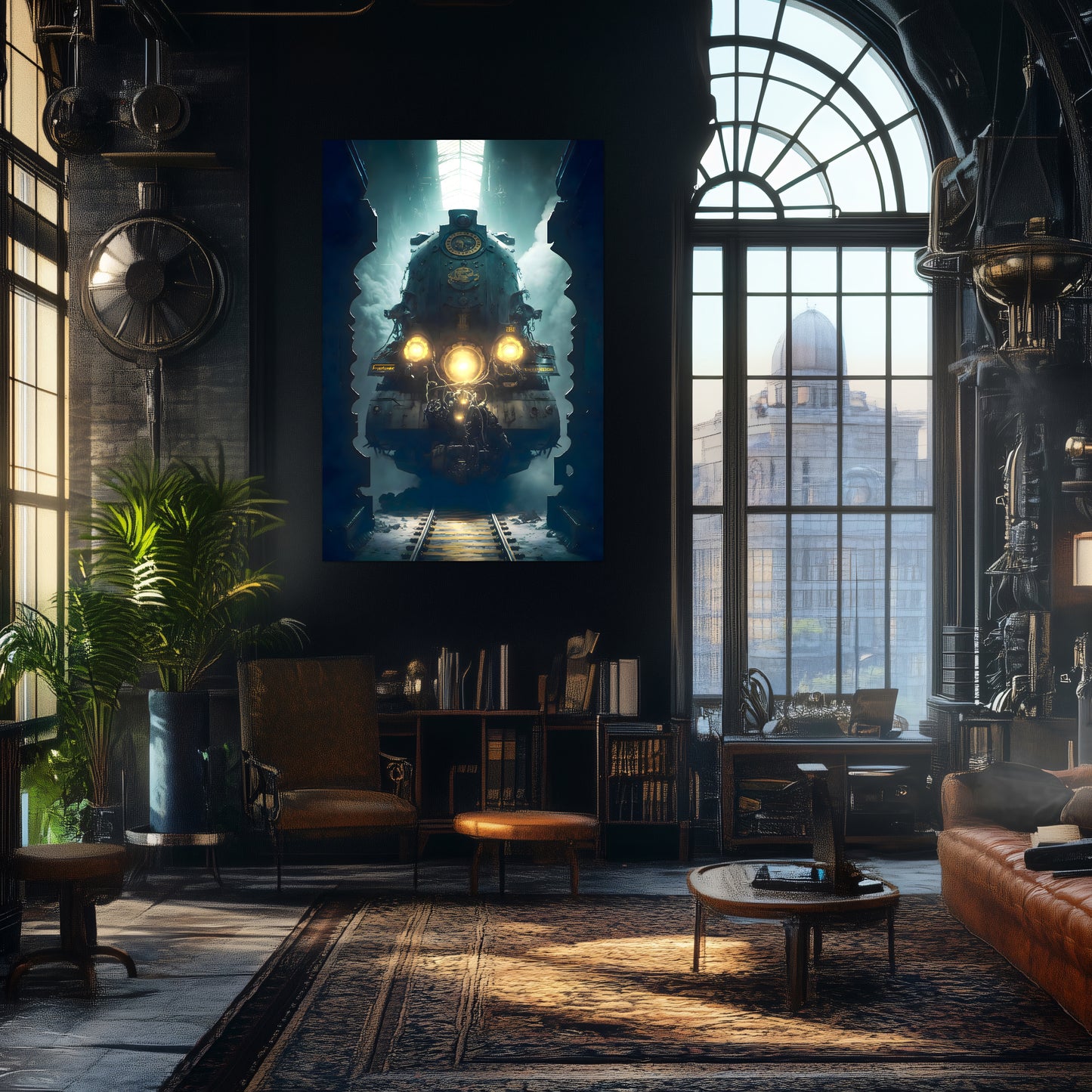 Diesel Train Poster – Tempus Imperator | Awe-Inspiring Wall Art for Sci-Fi & Fantasy Train Enthusiasts | Unique and Exclusive Artwork