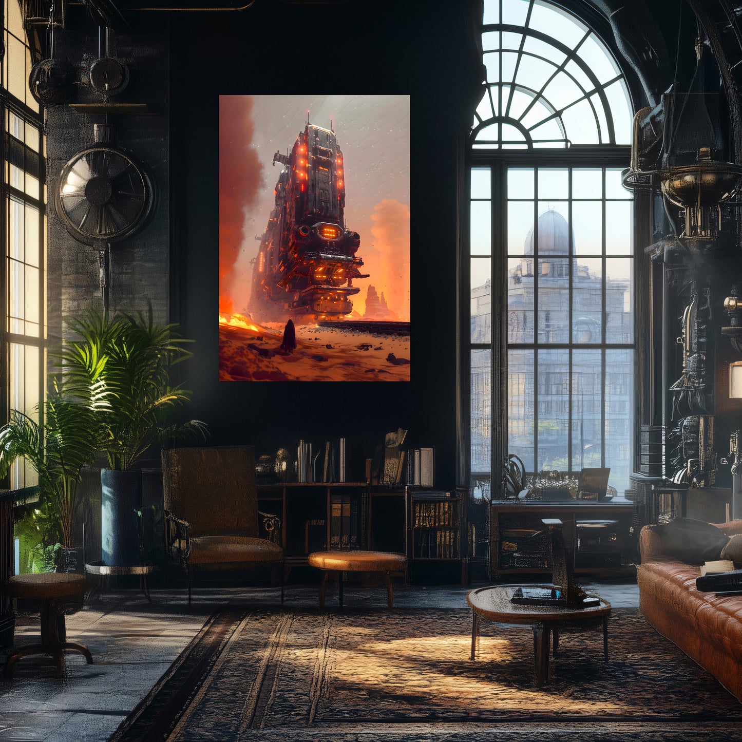 Wasteland Train Poster – Last Nomad | Awe-Inspiring Wall Art for Sci-Fi & Fantasy Train Enthusiasts | Unique and Exclusive Artwork