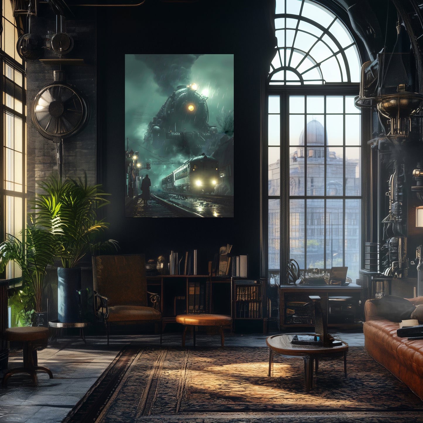 Fantasy Train Poster – Titan Wraith | Awe-Inspiring Wall Art for Sci-Fi & Fantasy Train Enthusiasts | Unique and Exclusive Artwork