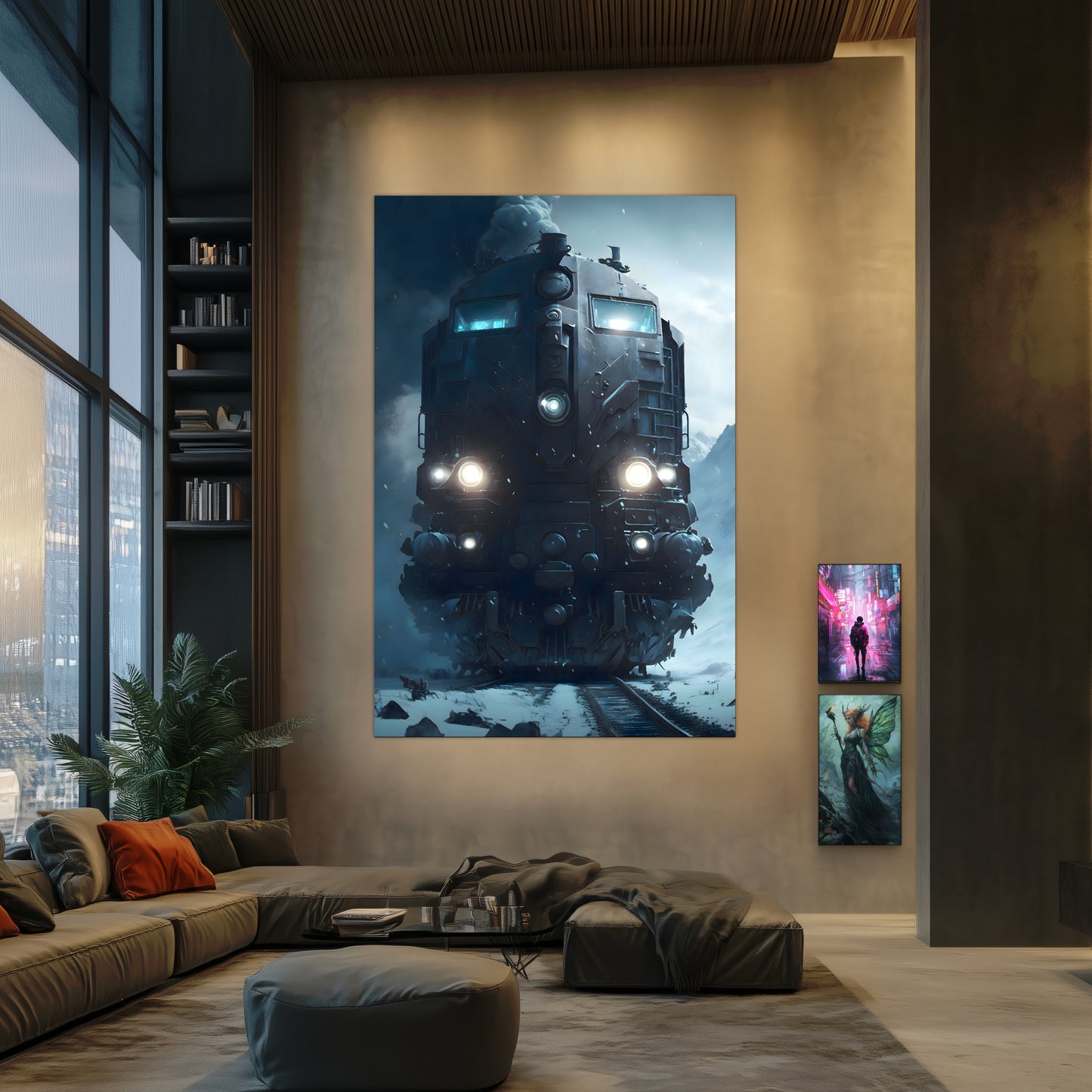 Diesel Train Poster – Frostbreaker Jugger | Awe-Inspiring Wall Art for Sci-Fi & Fantasy Train Enthusiasts | Unique and Exclusive Artwork