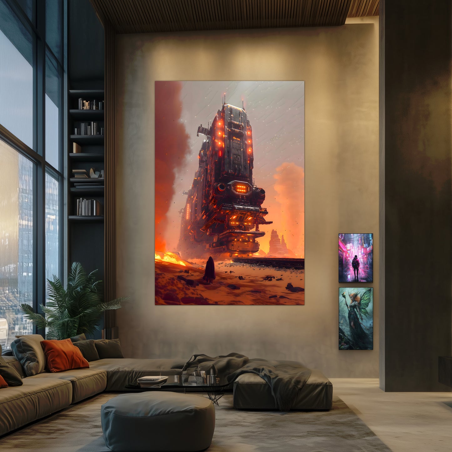 Wasteland Train Poster – Last Nomad | Awe-Inspiring Wall Art for Sci-Fi & Fantasy Train Enthusiasts | Unique and Exclusive Artwork