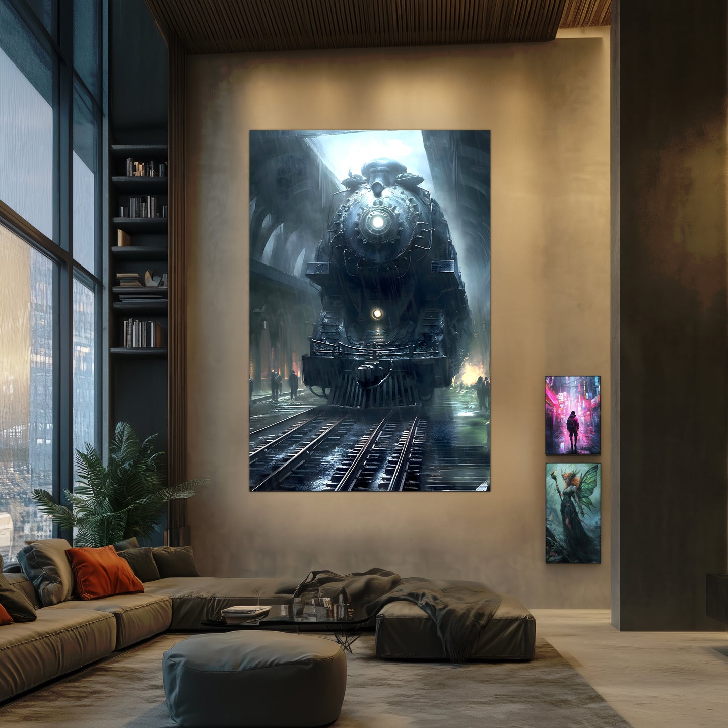 Dystopia Train Poster – SPX 4449 | Awe-Inspiring Wall Art for Sci-Fi & Fantasy Train Enthusiasts | Unique and Exclusive Artwork