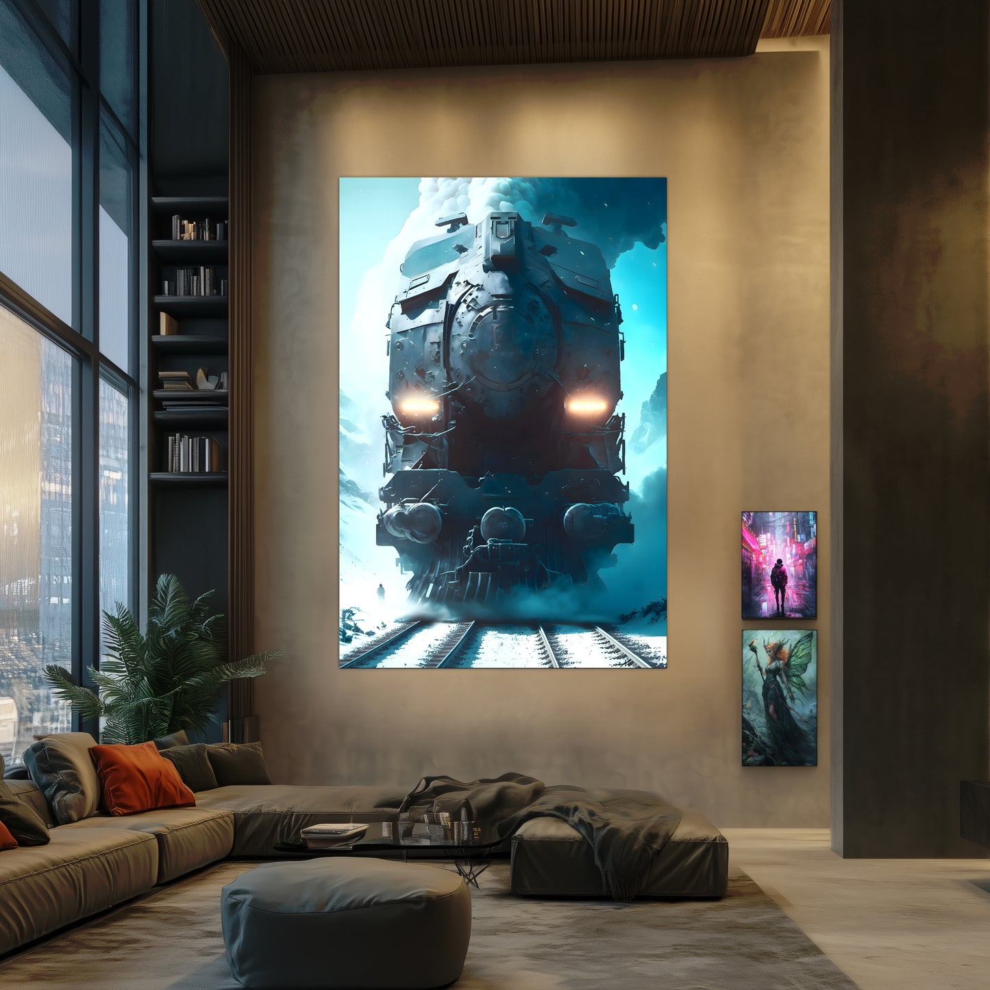 Diesel Train Poster – Stormbreaker Ironclad | Awe-Inspiring Wall Art for Sci-Fi & Fantasy Train Enthusiasts | Unique and Exclusive Artwork