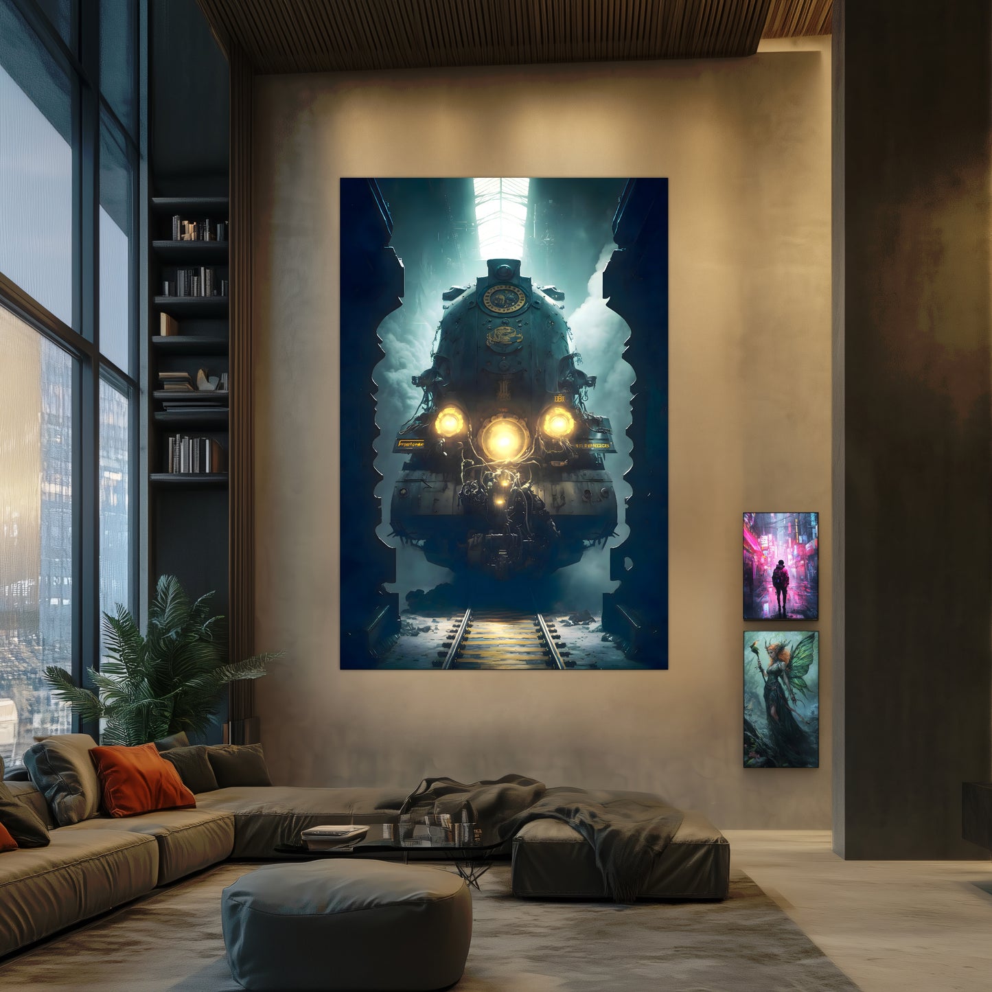 Diesel Train Poster – Tempus Imperator | Awe-Inspiring Wall Art for Sci-Fi & Fantasy Train Enthusiasts | Unique and Exclusive Artwork