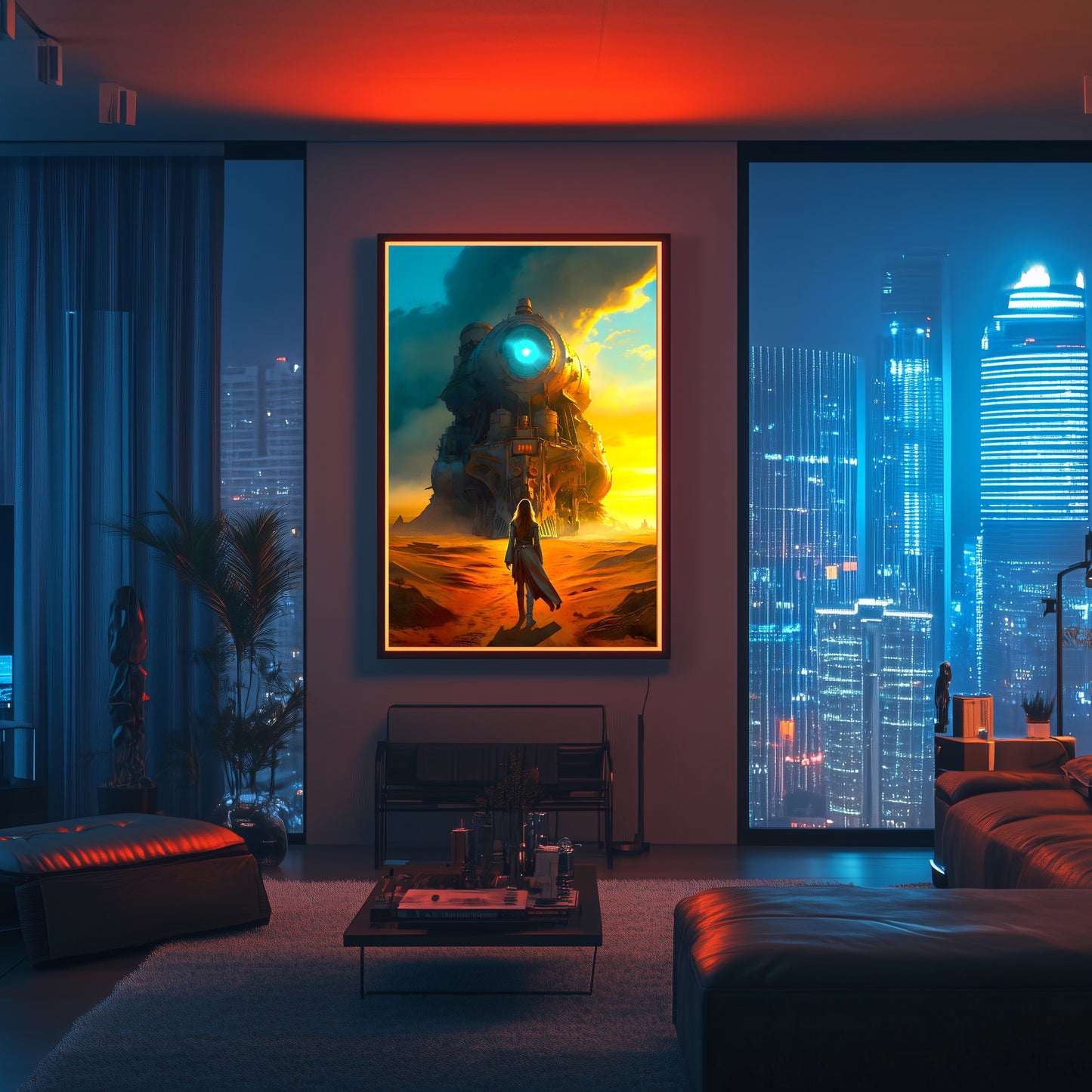 Steampunk Train Poster – Lost Ark | Awe-Inspiring Wall Art for Sci-Fi & Fantasy Train Enthusiasts | Unique and Exclusive Artwork
