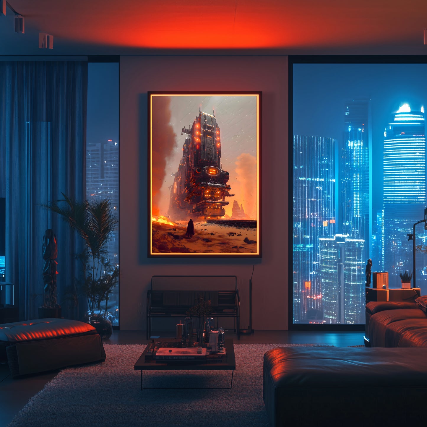 Wasteland Train Poster – Last Nomad | Awe-Inspiring Wall Art for Sci-Fi & Fantasy Train Enthusiasts | Unique and Exclusive Artwork