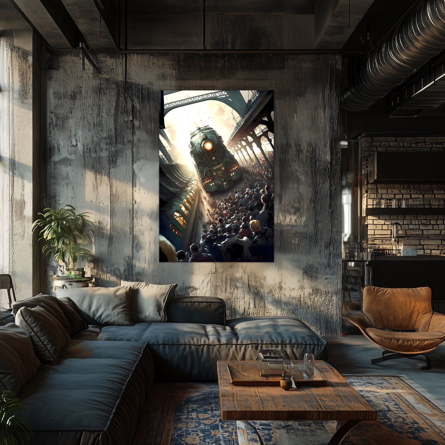 Steampunk Train Poster – Imperial Grandliner | Awe-Inspiring Wall Art for Sci-Fi & Fantasy Train Enthusiasts | Unique and Exclusive Artwork