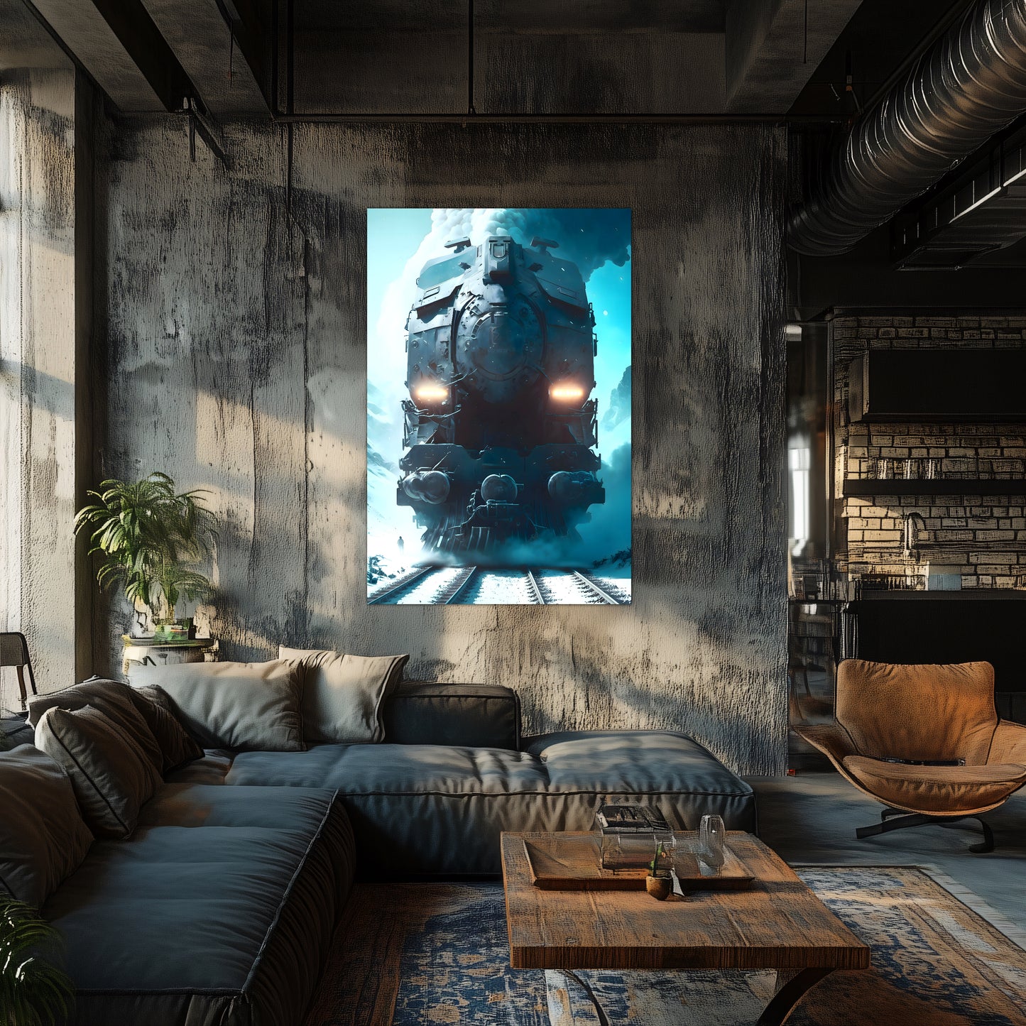 Diesel Train Poster – Stormbreaker Ironclad | Awe-Inspiring Wall Art for Sci-Fi & Fantasy Train Enthusiasts | Unique and Exclusive Artwork