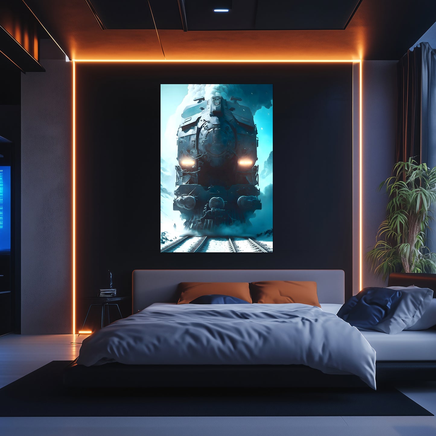 Diesel Train Poster – Stormbreaker Ironclad | Awe-Inspiring Wall Art for Sci-Fi & Fantasy Train Enthusiasts | Unique and Exclusive Artwork