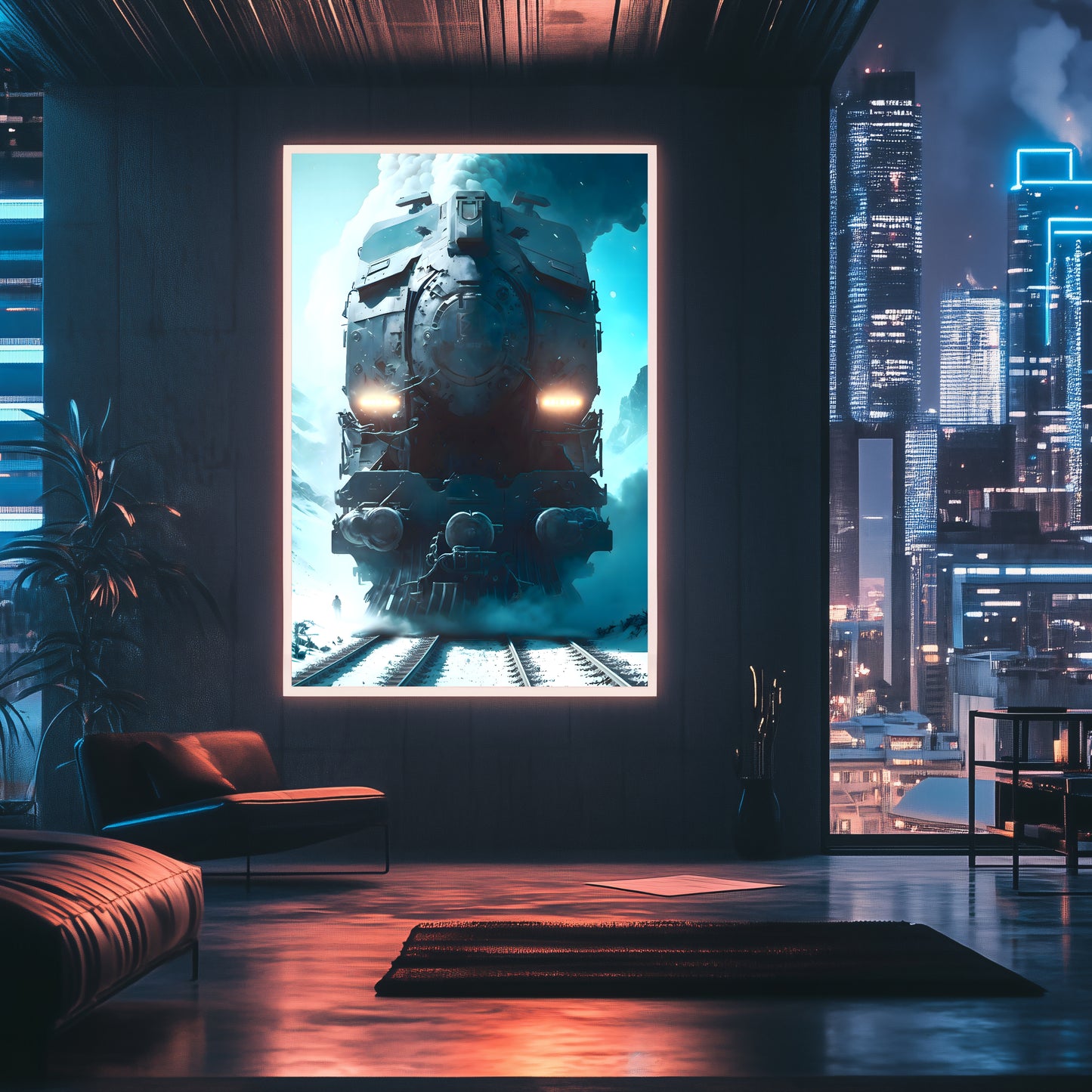 Diesel Train Poster – Stormbreaker Ironclad | Awe-Inspiring Wall Art for Sci-Fi & Fantasy Train Enthusiasts | Unique and Exclusive Artwork