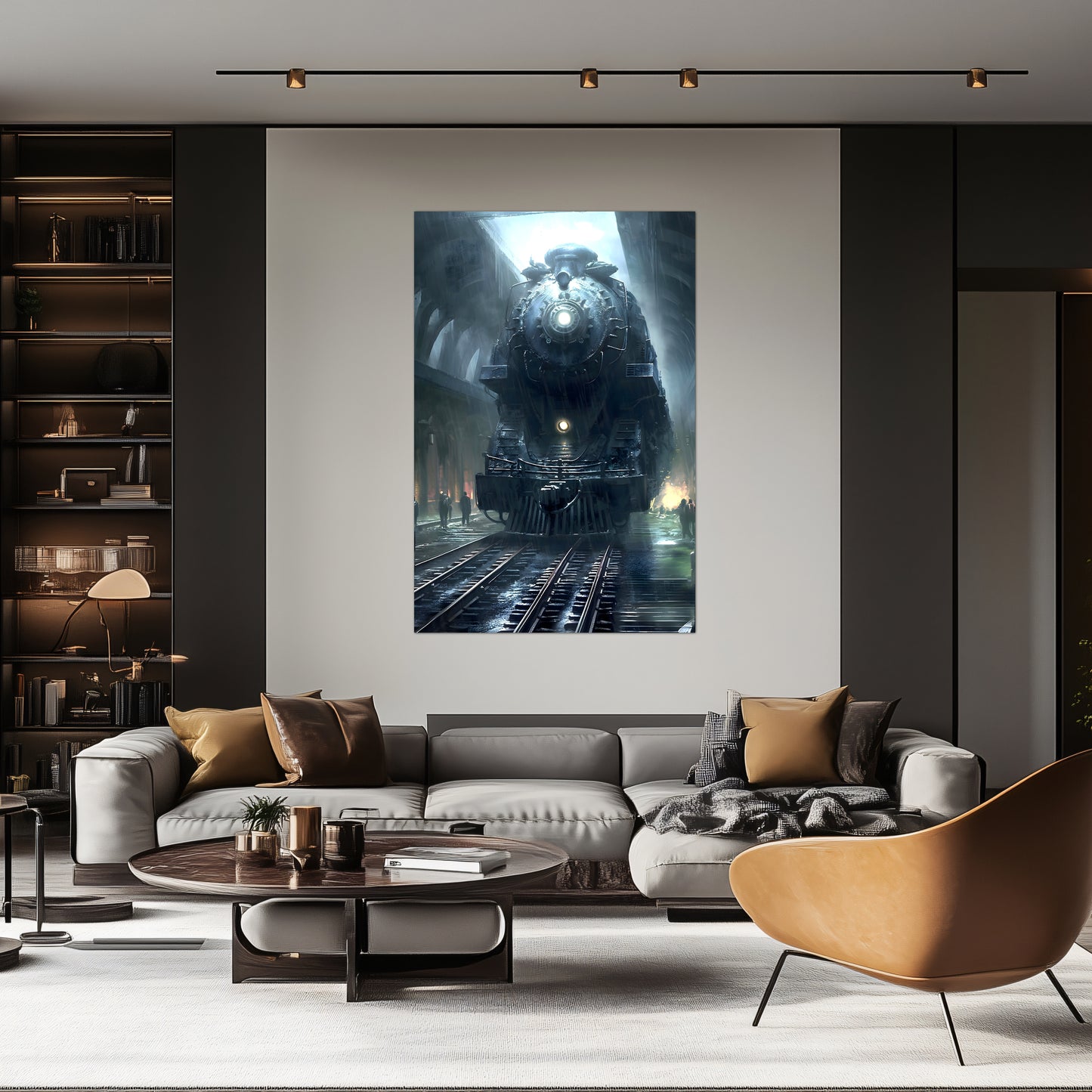 Dystopia Train Poster – SPX 4449 | Awe-Inspiring Wall Art for Sci-Fi & Fantasy Train Enthusiasts | Unique and Exclusive Artwork