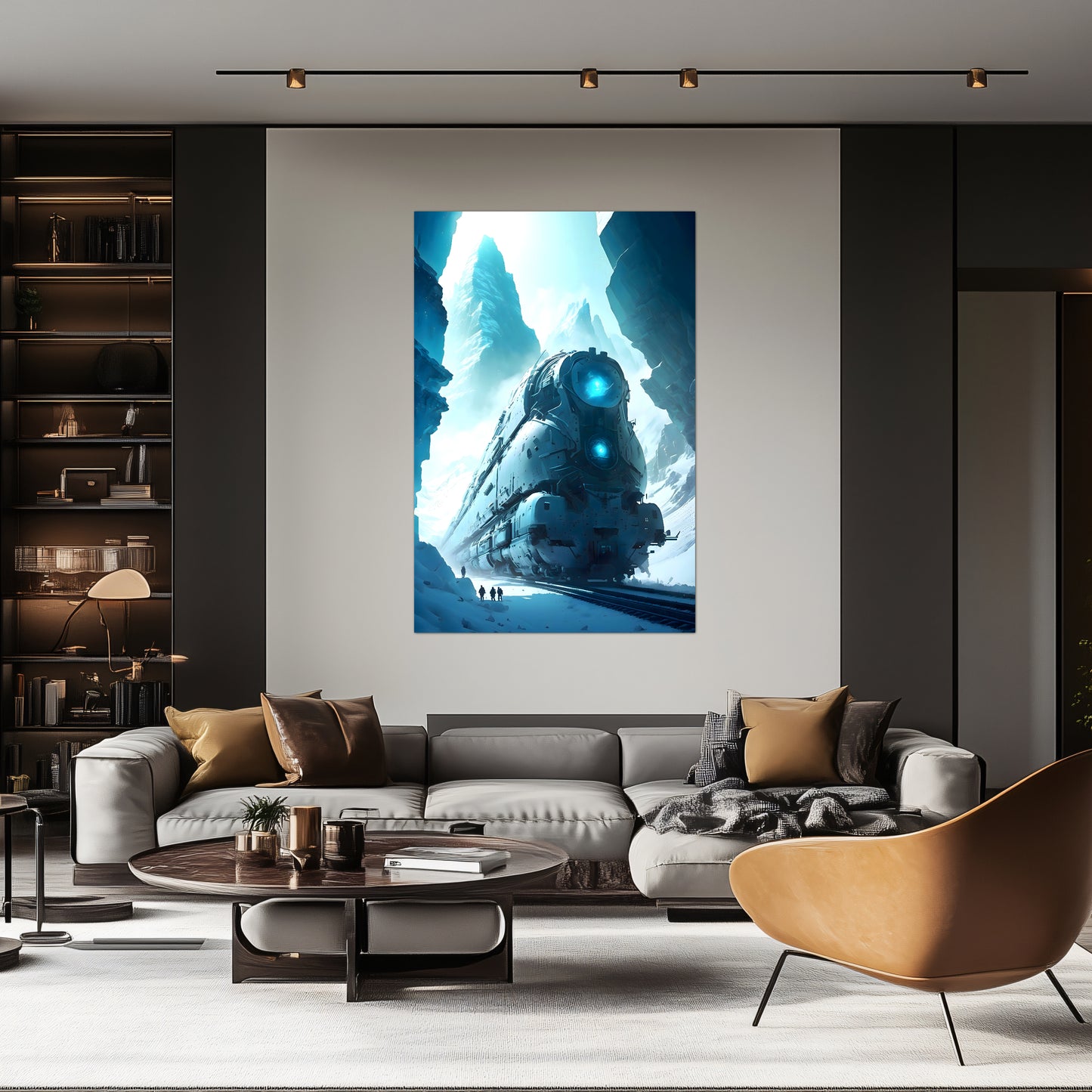 Post-Apocalyptic Train Poster – Icebreaker | Awe-Inspiring Wall Art for Sci-Fi & Fantasy Train Enthusiasts | Unique and Exclusive Artwork