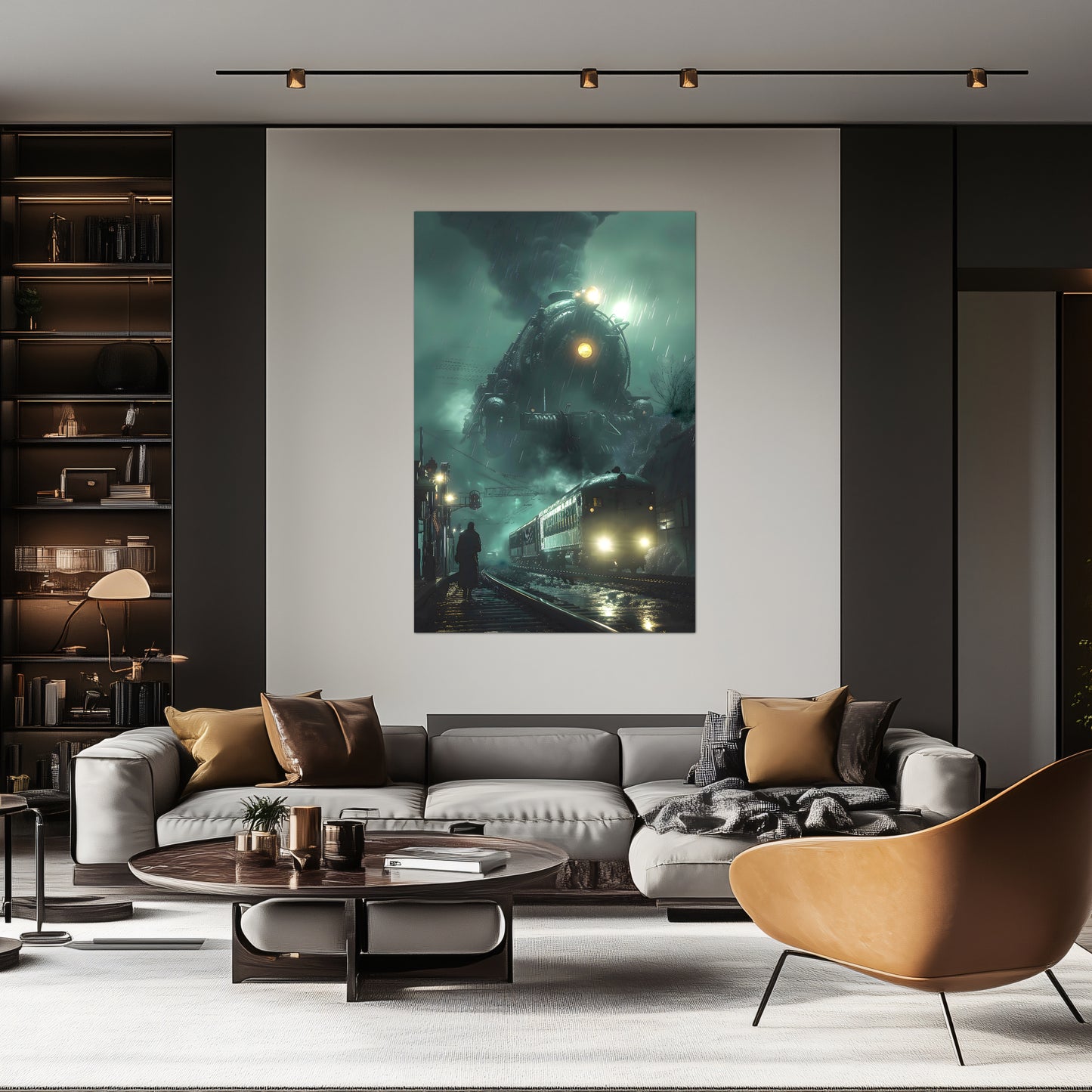 Fantasy Train Poster – Titan Wraith | Awe-Inspiring Wall Art for Sci-Fi & Fantasy Train Enthusiasts | Unique and Exclusive Artwork