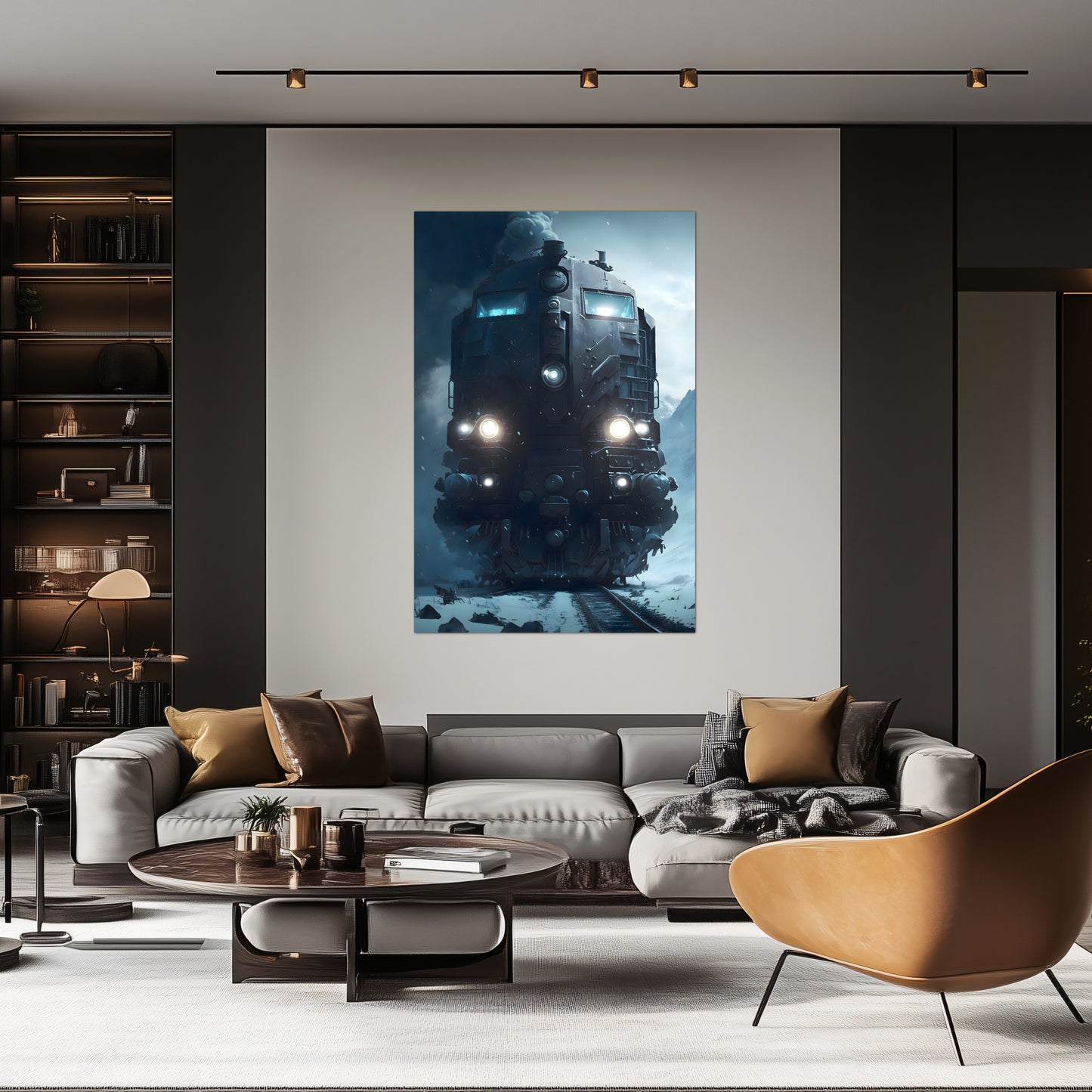 Diesel Train Poster – Frostbreaker Jugger | Awe-Inspiring Wall Art for Sci-Fi & Fantasy Train Enthusiasts | Unique and Exclusive Artwork