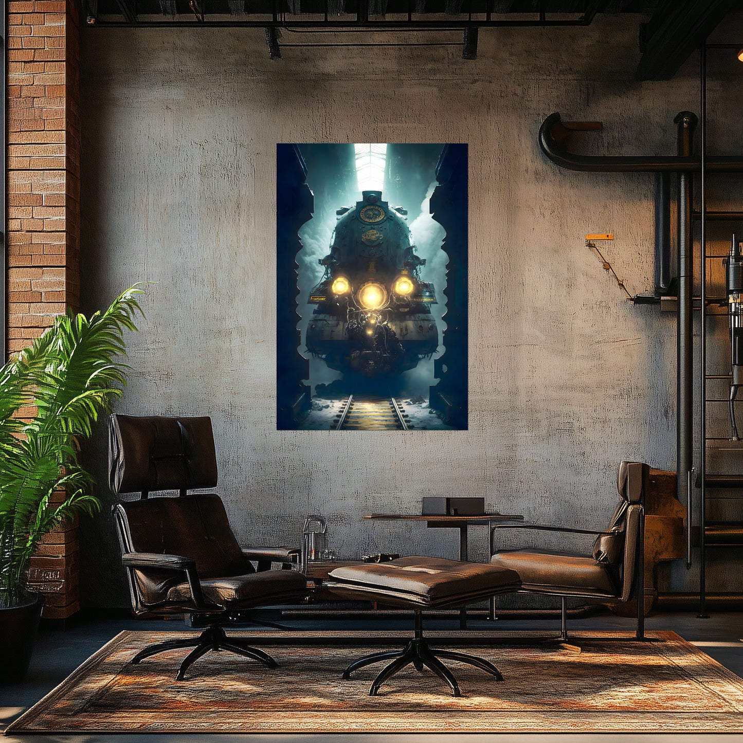 Diesel Train Poster – Tempus Imperator | Awe-Inspiring Wall Art for Sci-Fi & Fantasy Train Enthusiasts | Unique and Exclusive Artwork