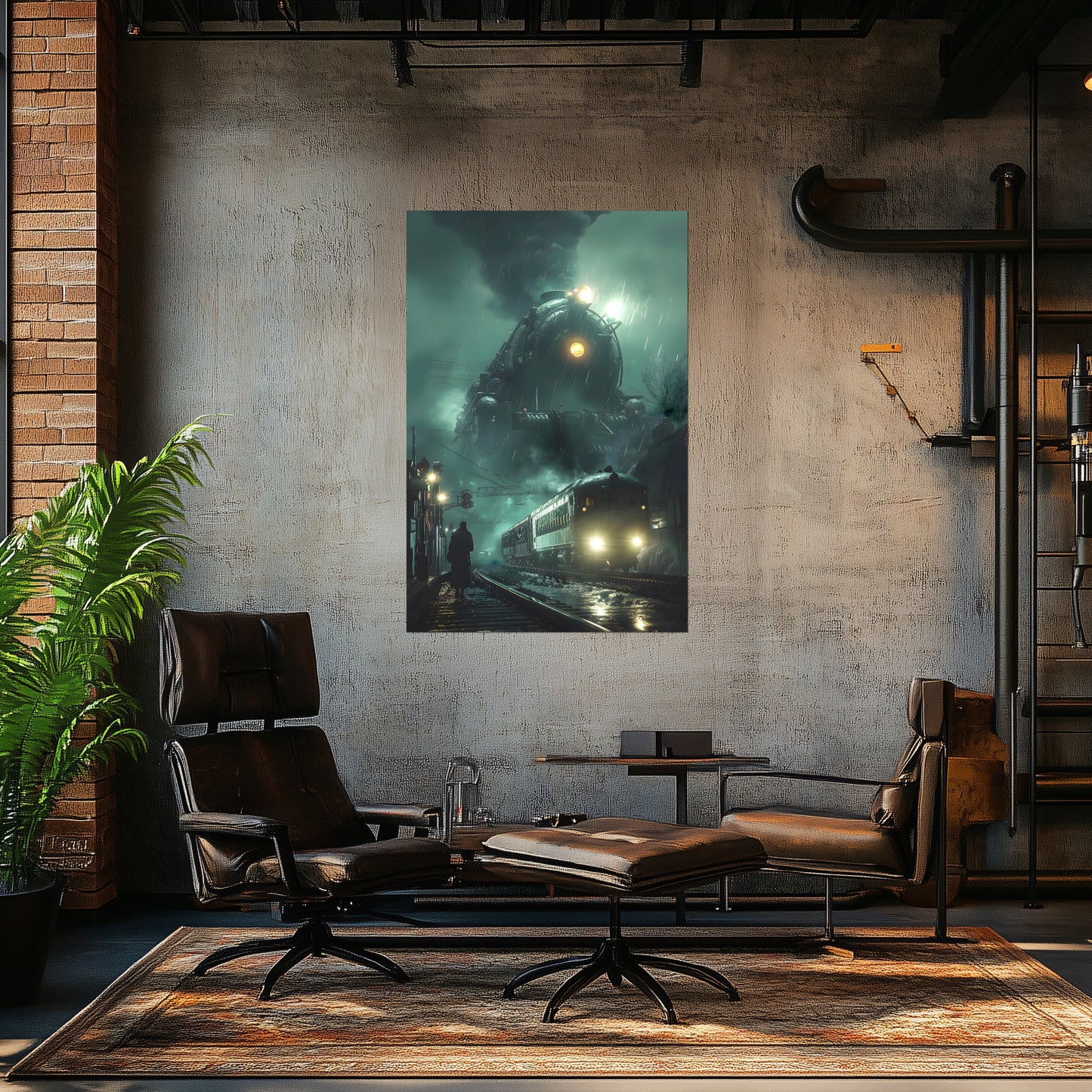 Fantasy Train Poster – Titan Wraith | Awe-Inspiring Wall Art for Sci-Fi & Fantasy Train Enthusiasts | Unique and Exclusive Artwork