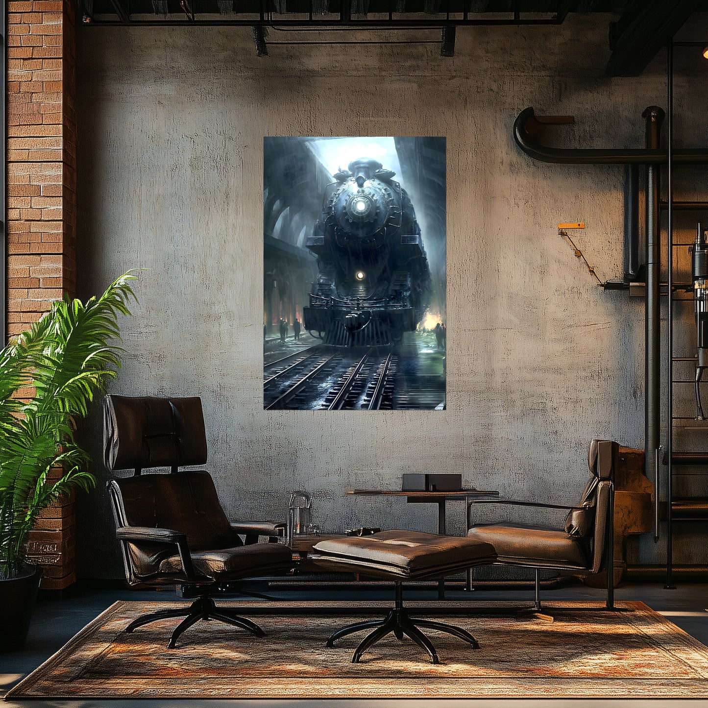 Dystopia Train Poster – SPX 4449 | Awe-Inspiring Wall Art for Sci-Fi & Fantasy Train Enthusiasts | Unique and Exclusive Artwork