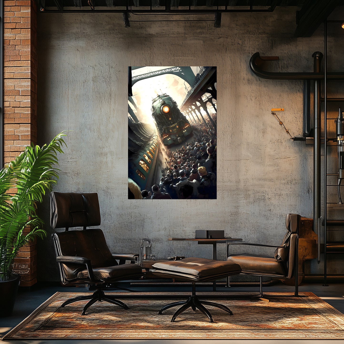 Steampunk Train Poster – Imperial Grandliner | Awe-Inspiring Wall Art for Sci-Fi & Fantasy Train Enthusiasts | Unique and Exclusive Artwork