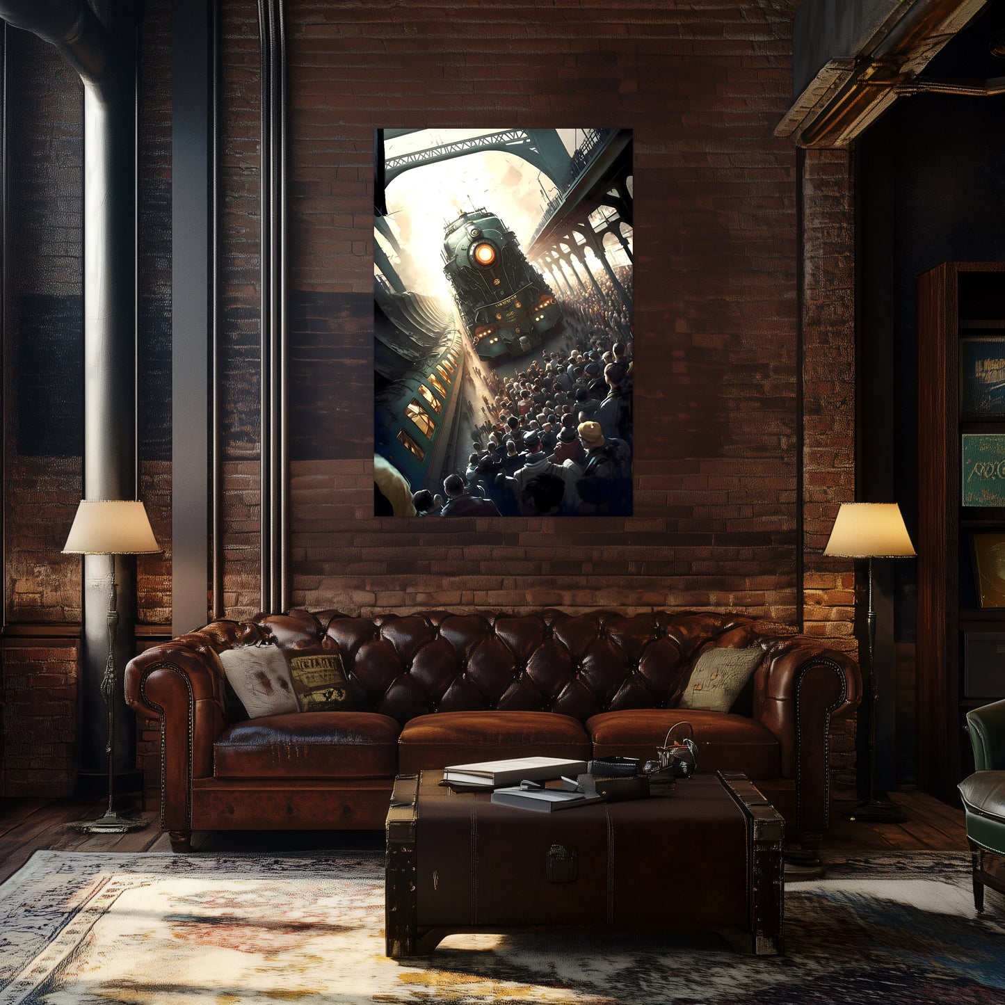 Steampunk Train Poster – Imperial Grandliner | Awe-Inspiring Wall Art for Sci-Fi & Fantasy Train Enthusiasts | Unique and Exclusive Artwork