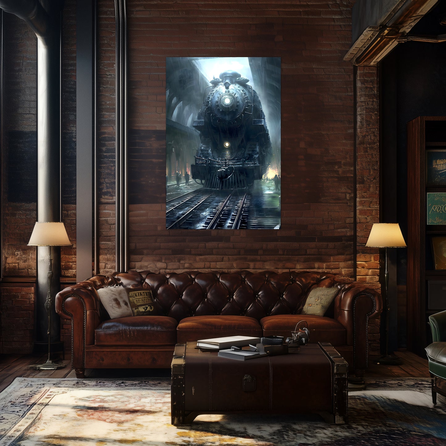 Dystopia Train Poster – SPX 4449 | Awe-Inspiring Wall Art for Sci-Fi & Fantasy Train Enthusiasts | Unique and Exclusive Artwork