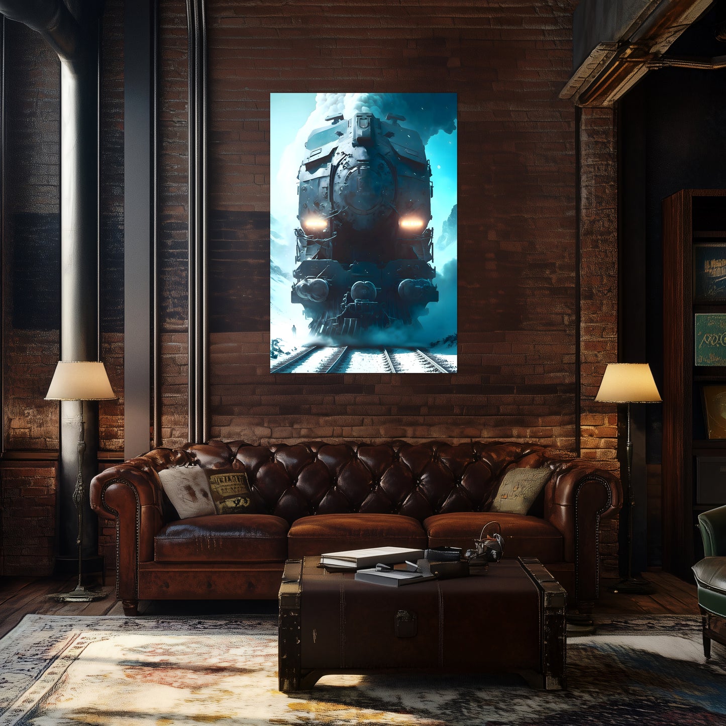 Diesel Train Poster – Stormbreaker Ironclad | Awe-Inspiring Wall Art for Sci-Fi & Fantasy Train Enthusiasts | Unique and Exclusive Artwork