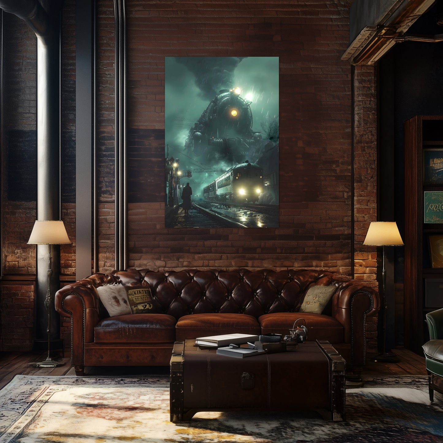Fantasy Train Poster – Titan Wraith | Awe-Inspiring Wall Art for Sci-Fi & Fantasy Train Enthusiasts | Unique and Exclusive Artwork
