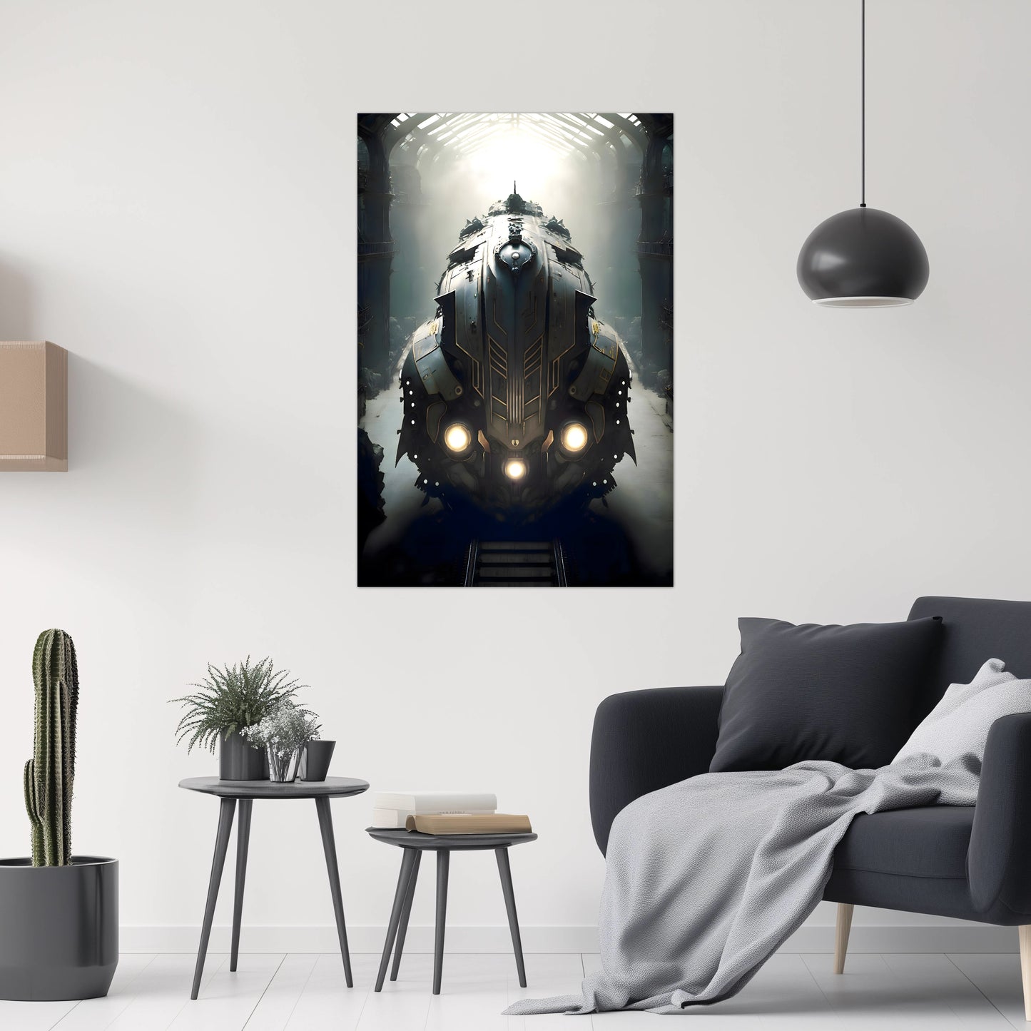 Diesel Train Poster – Chronos Magnus | Awe-Inspiring Wall Art for Sci-Fi & Fantasy Train Enthusiasts | Unique and Exclusive Artwork