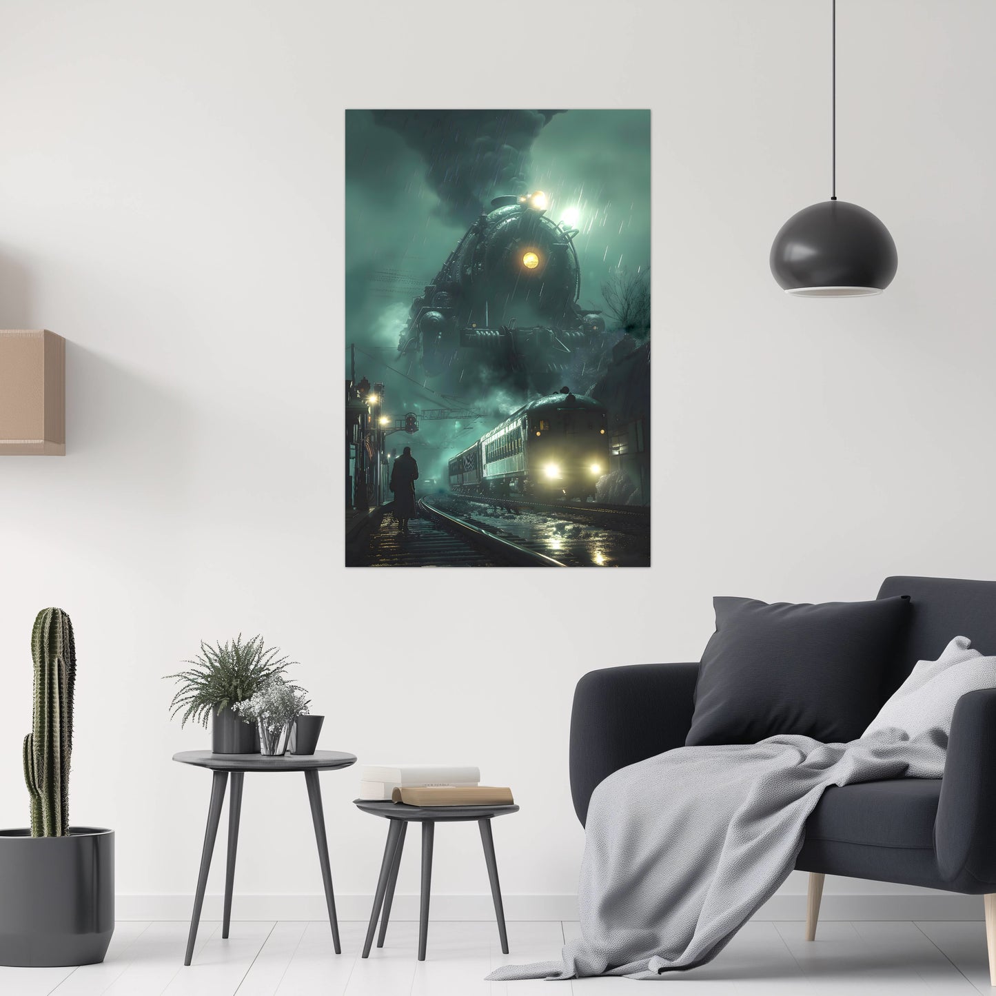 Fantasy Train Poster – Titan Wraith | Awe-Inspiring Wall Art for Sci-Fi & Fantasy Train Enthusiasts | Unique and Exclusive Artwork