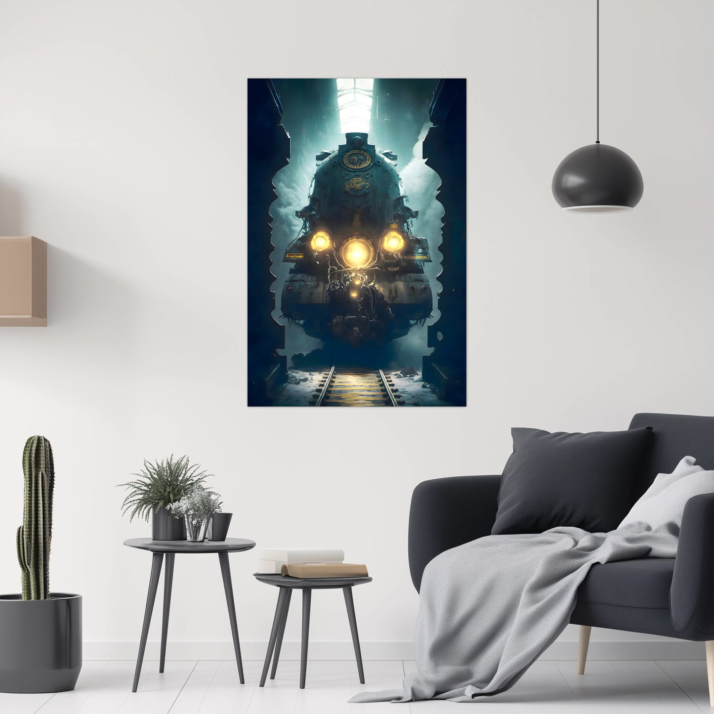 Diesel Train Poster – Tempus Imperator | Awe-Inspiring Wall Art for Sci-Fi & Fantasy Train Enthusiasts | Unique and Exclusive Artwork