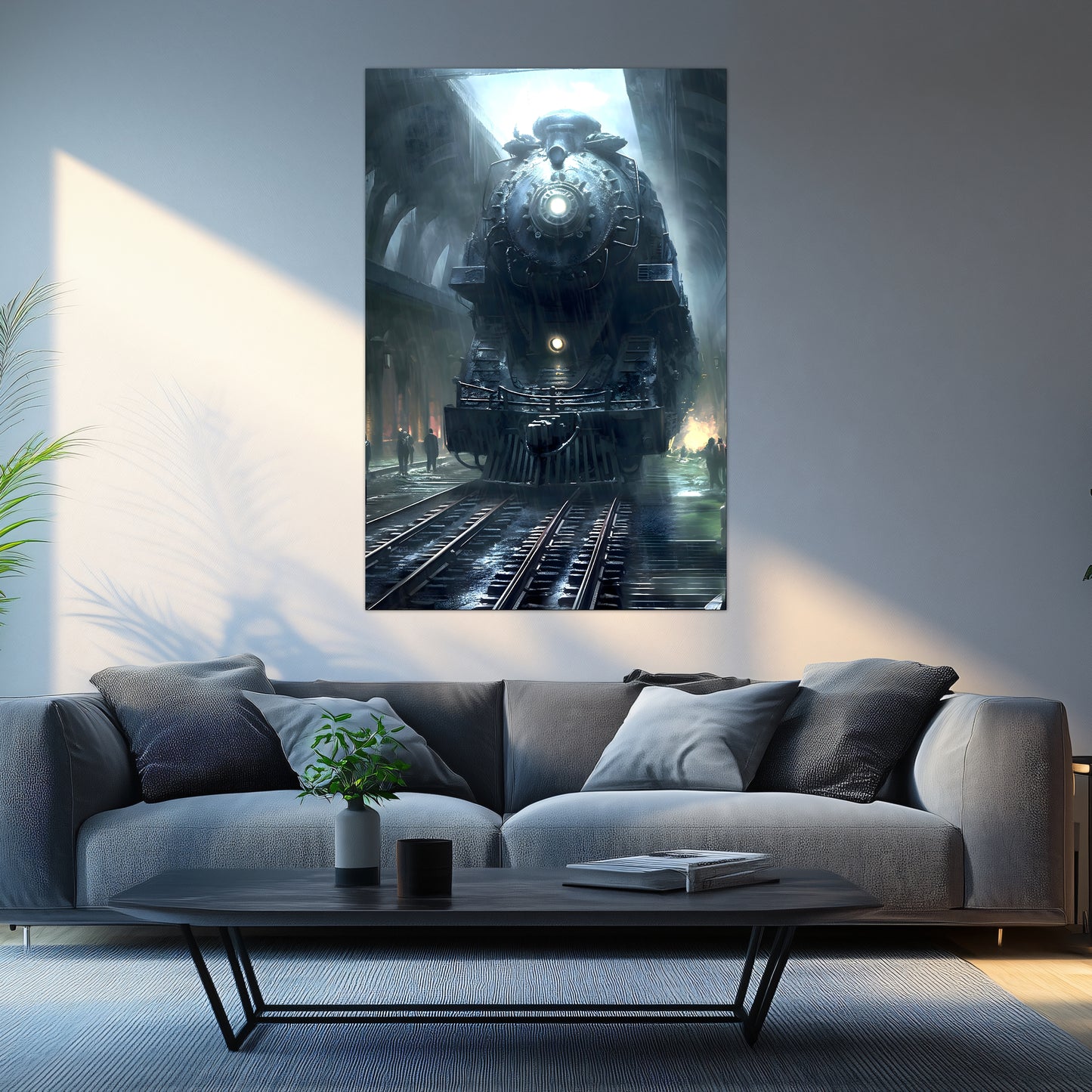 Dystopia Train Poster – SPX 4449 | Awe-Inspiring Wall Art for Sci-Fi & Fantasy Train Enthusiasts | Unique and Exclusive Artwork