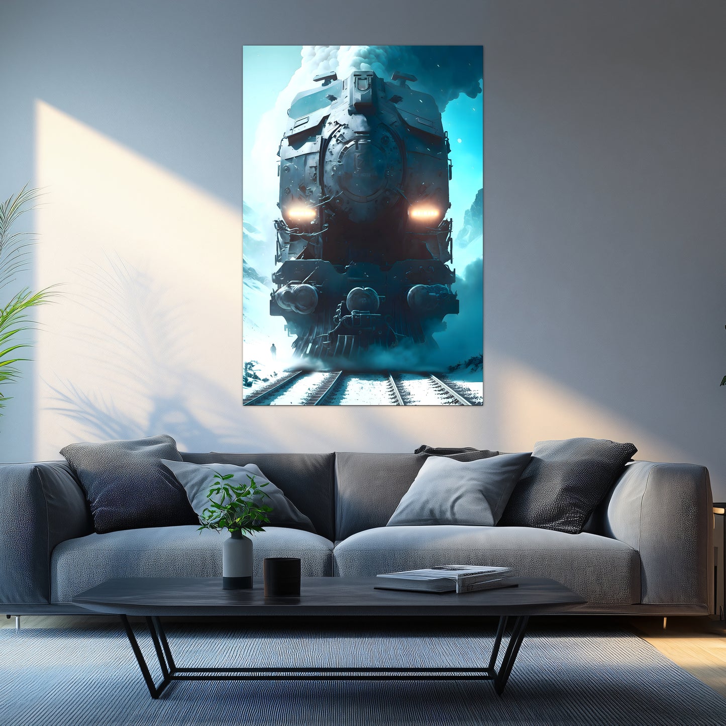Diesel Train Poster – Stormbreaker Ironclad | Awe-Inspiring Wall Art for Sci-Fi & Fantasy Train Enthusiasts | Unique and Exclusive Artwork
