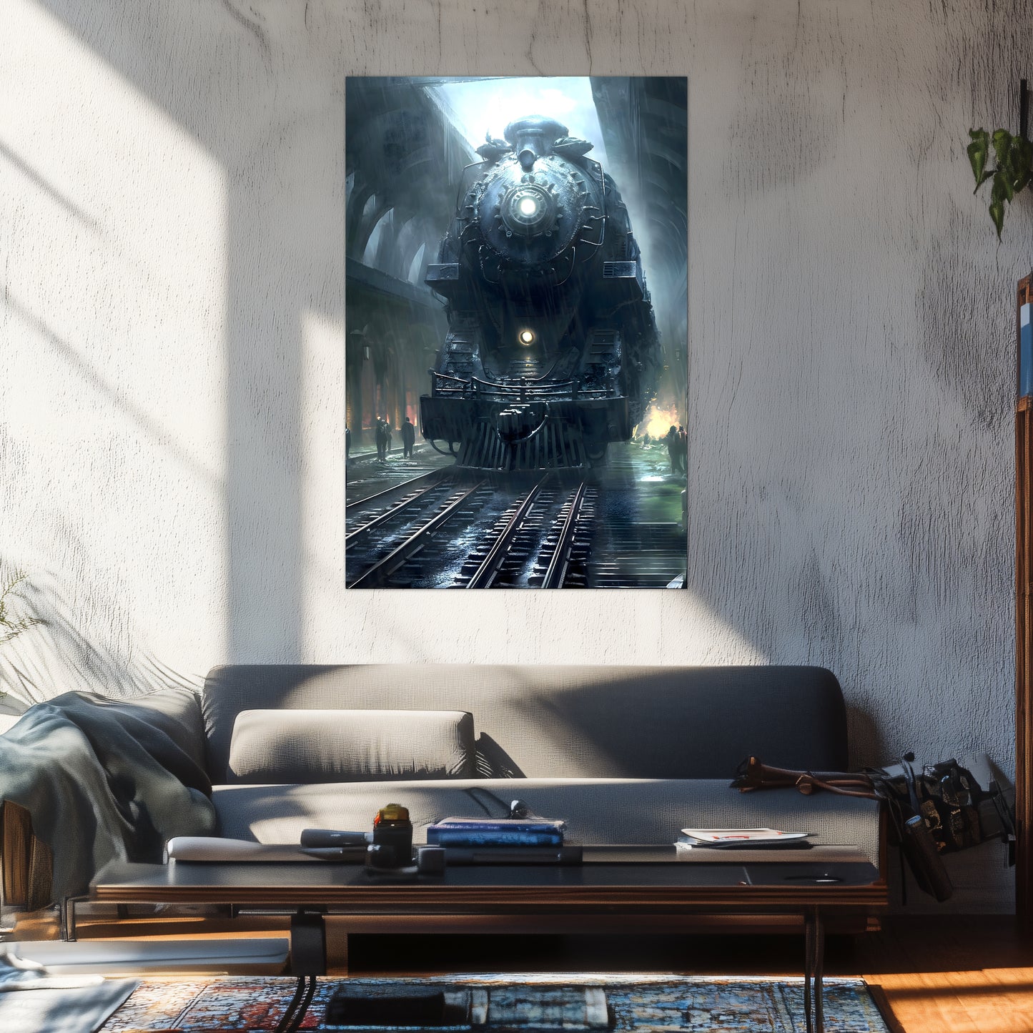 Dystopia Train Poster – SPX 4449 | Awe-Inspiring Wall Art for Sci-Fi & Fantasy Train Enthusiasts | Unique and Exclusive Artwork