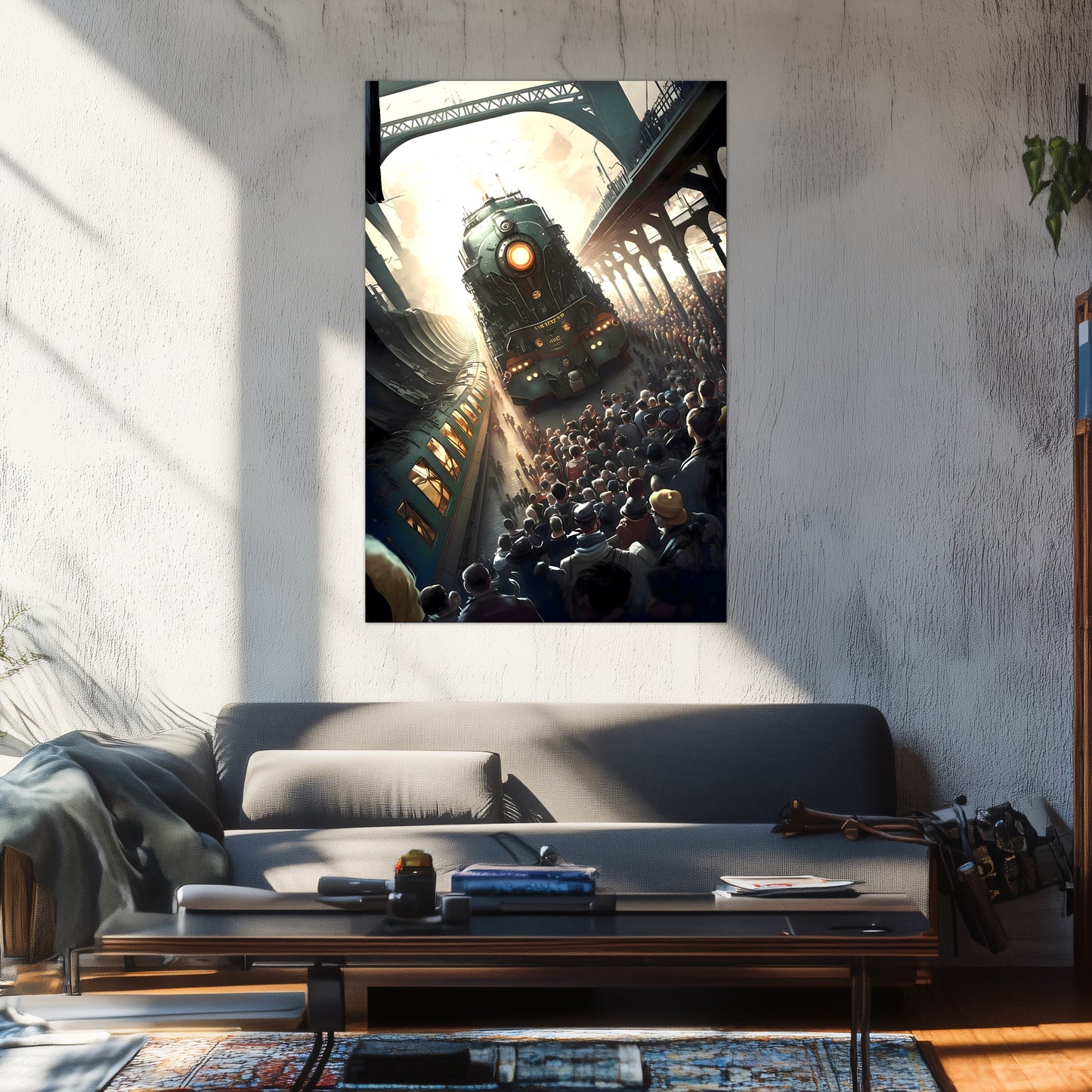 Steampunk Train Poster – Imperial Grandliner | Awe-Inspiring Wall Art for Sci-Fi & Fantasy Train Enthusiasts | Unique and Exclusive Artwork