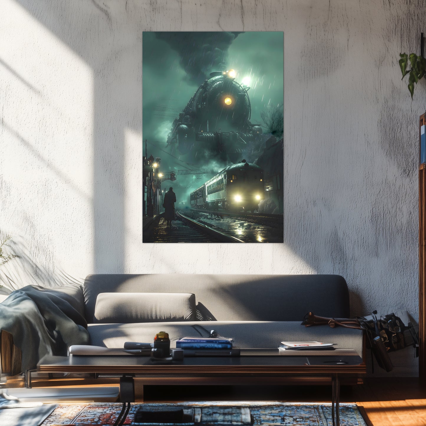 Fantasy Train Poster – Titan Wraith | Awe-Inspiring Wall Art for Sci-Fi & Fantasy Train Enthusiasts | Unique and Exclusive Artwork