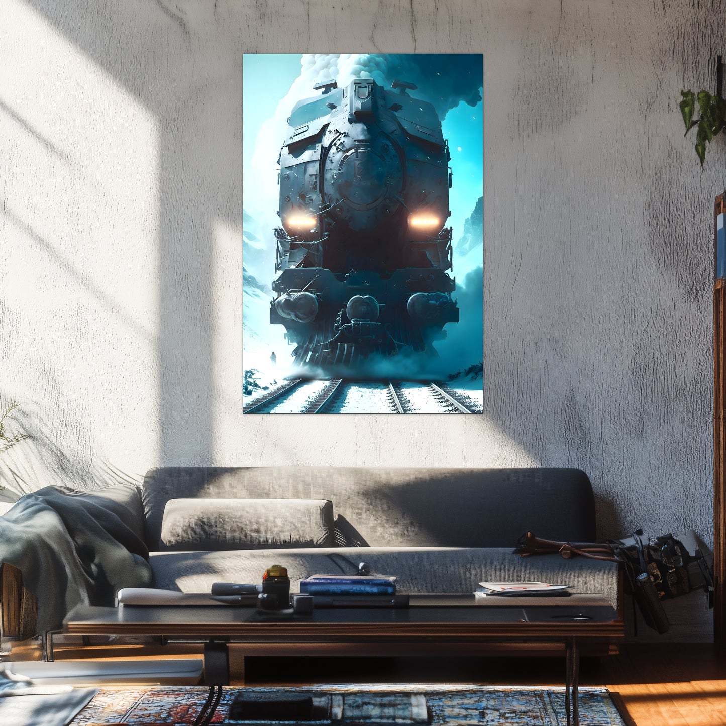 Diesel Train Poster – Stormbreaker Ironclad | Awe-Inspiring Wall Art for Sci-Fi & Fantasy Train Enthusiasts | Unique and Exclusive Artwork
