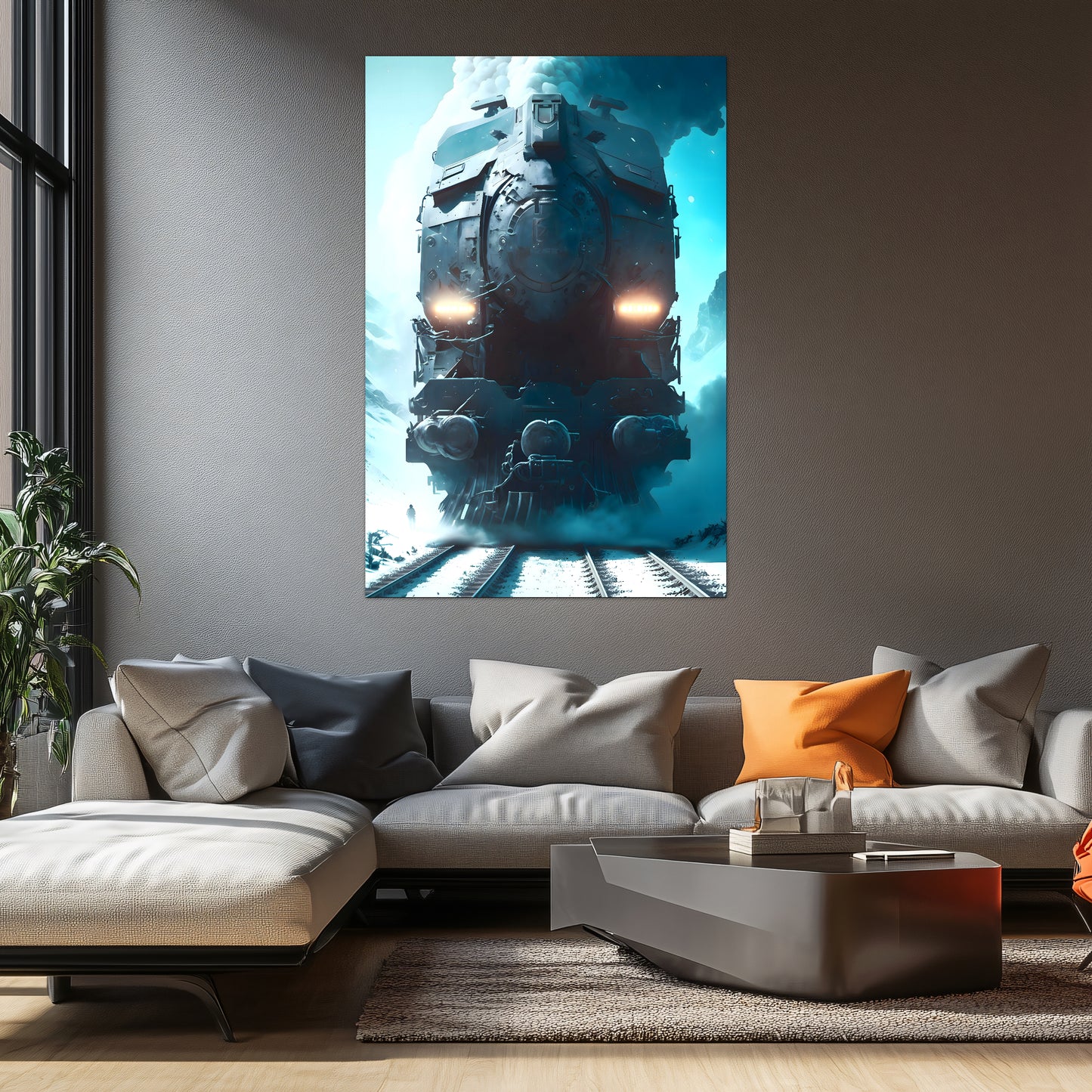 Diesel Train Poster – Stormbreaker Ironclad | Awe-Inspiring Wall Art for Sci-Fi & Fantasy Train Enthusiasts | Unique and Exclusive Artwork
