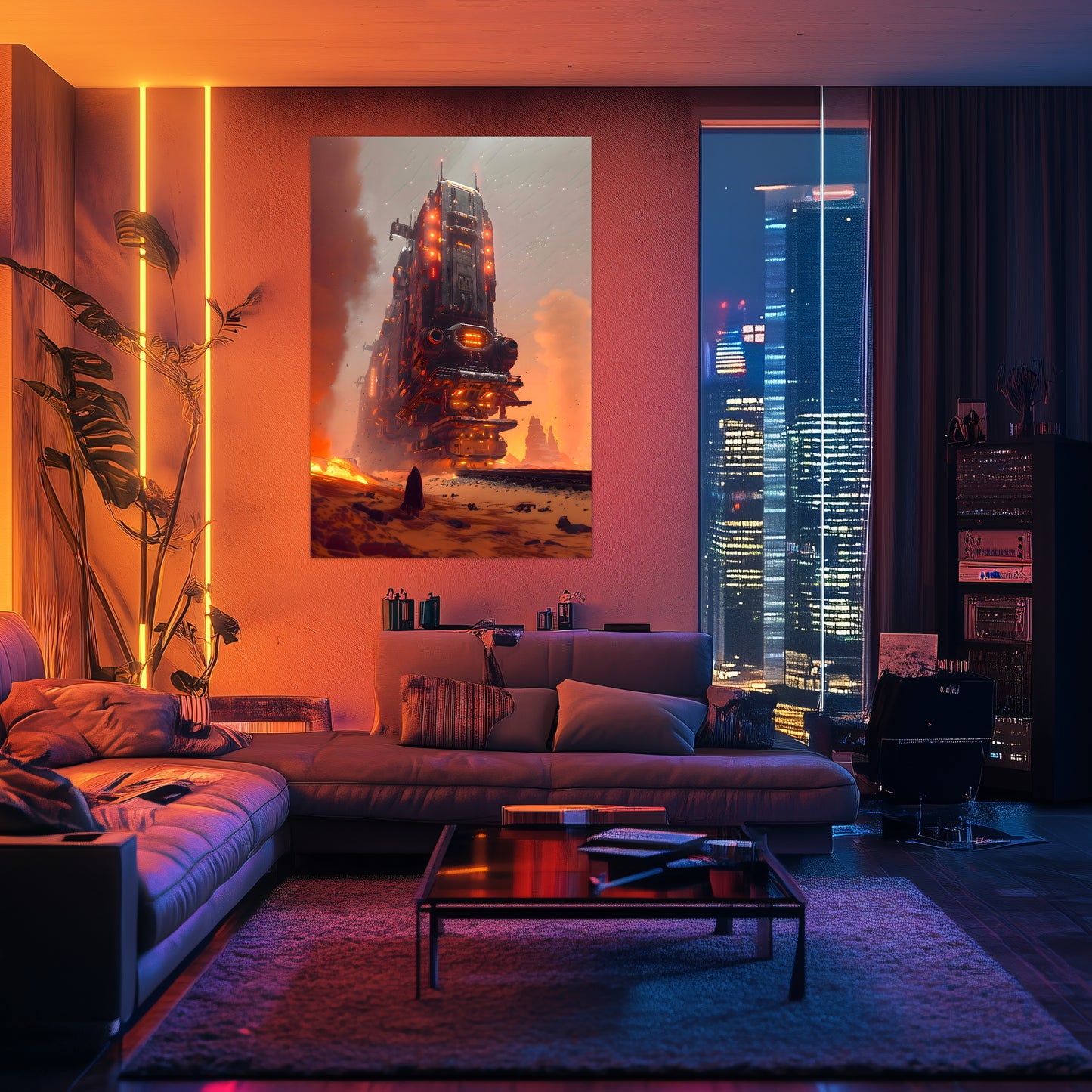 Wasteland Train Poster – Last Nomad | Awe-Inspiring Wall Art for Sci-Fi & Fantasy Train Enthusiasts | Unique and Exclusive Artwork