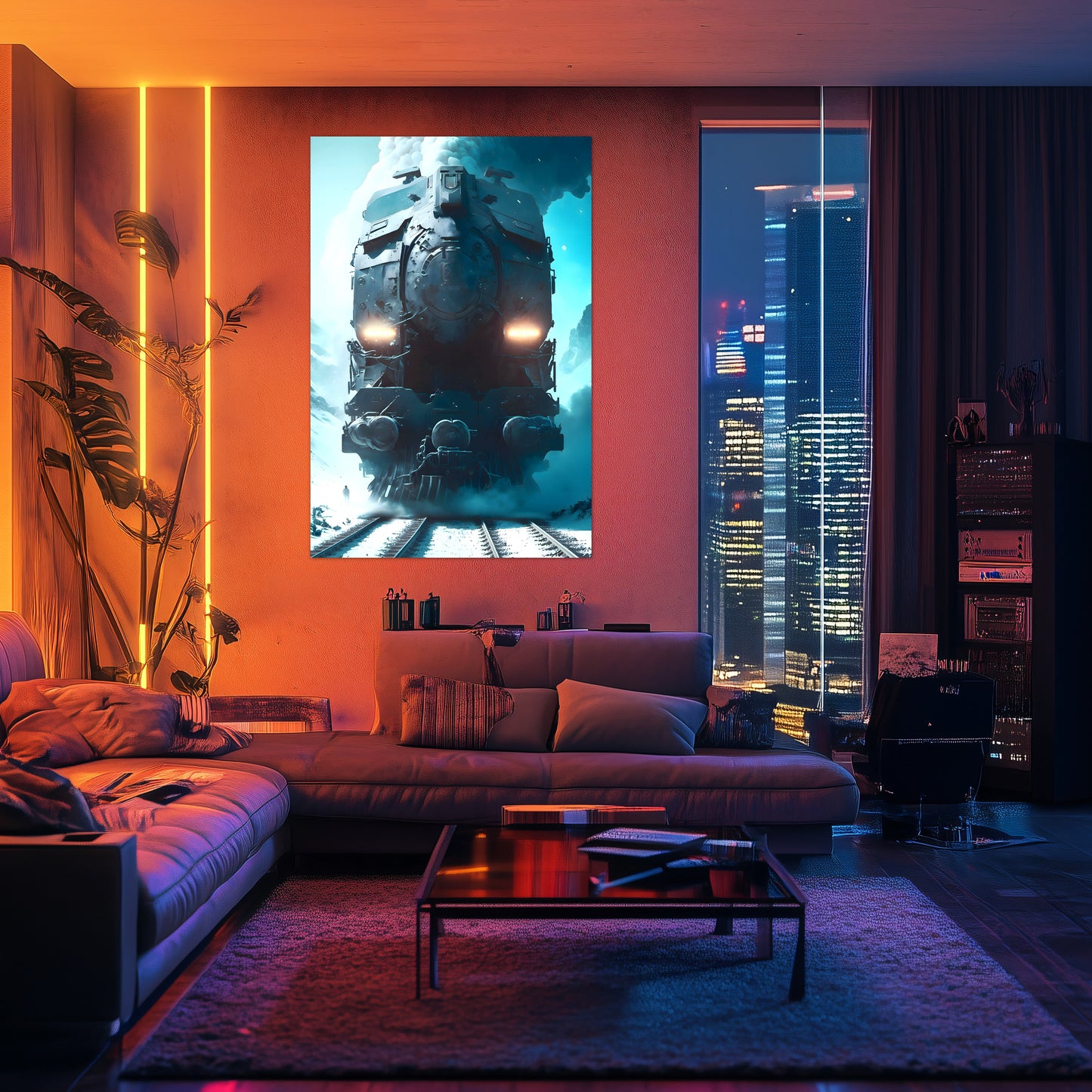 Diesel Train Poster – Stormbreaker Ironclad | Awe-Inspiring Wall Art for Sci-Fi & Fantasy Train Enthusiasts | Unique and Exclusive Artwork