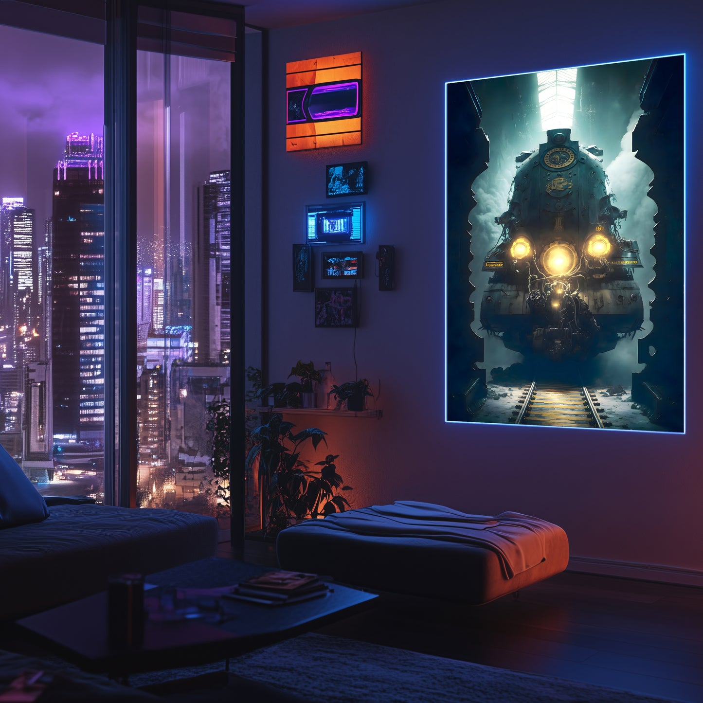 Diesel Train Poster – Tempus Imperator | Awe-Inspiring Wall Art for Sci-Fi & Fantasy Train Enthusiasts | Unique and Exclusive Artwork
