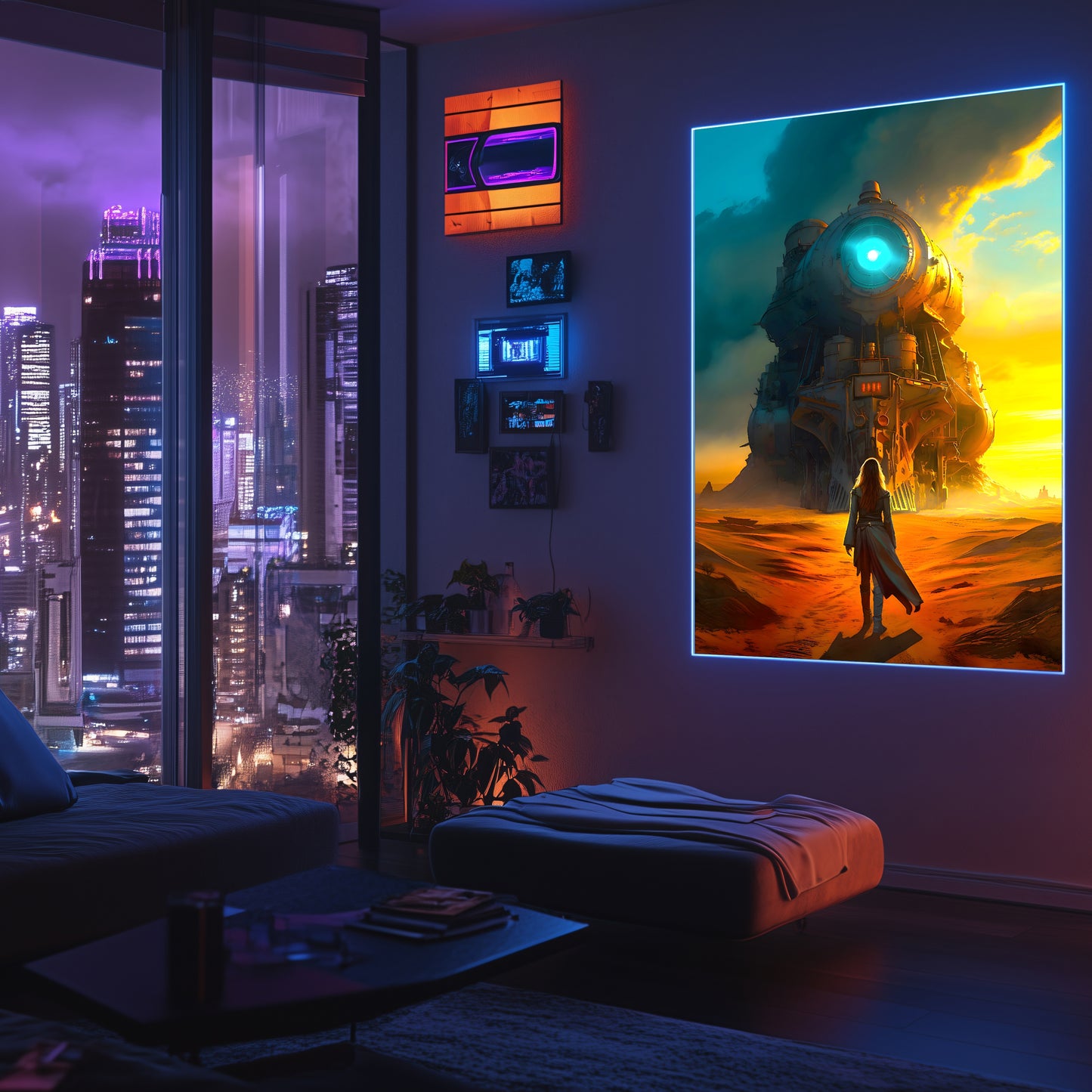 Steampunk Train Poster – Lost Ark | Awe-Inspiring Wall Art for Sci-Fi & Fantasy Train Enthusiasts | Unique and Exclusive Artwork