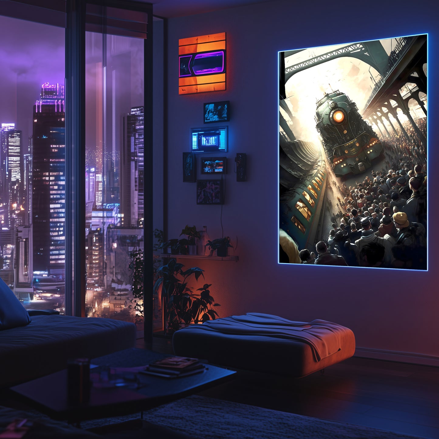 Steampunk Train Poster – Imperial Grandliner | Awe-Inspiring Wall Art for Sci-Fi & Fantasy Train Enthusiasts | Unique and Exclusive Artwork