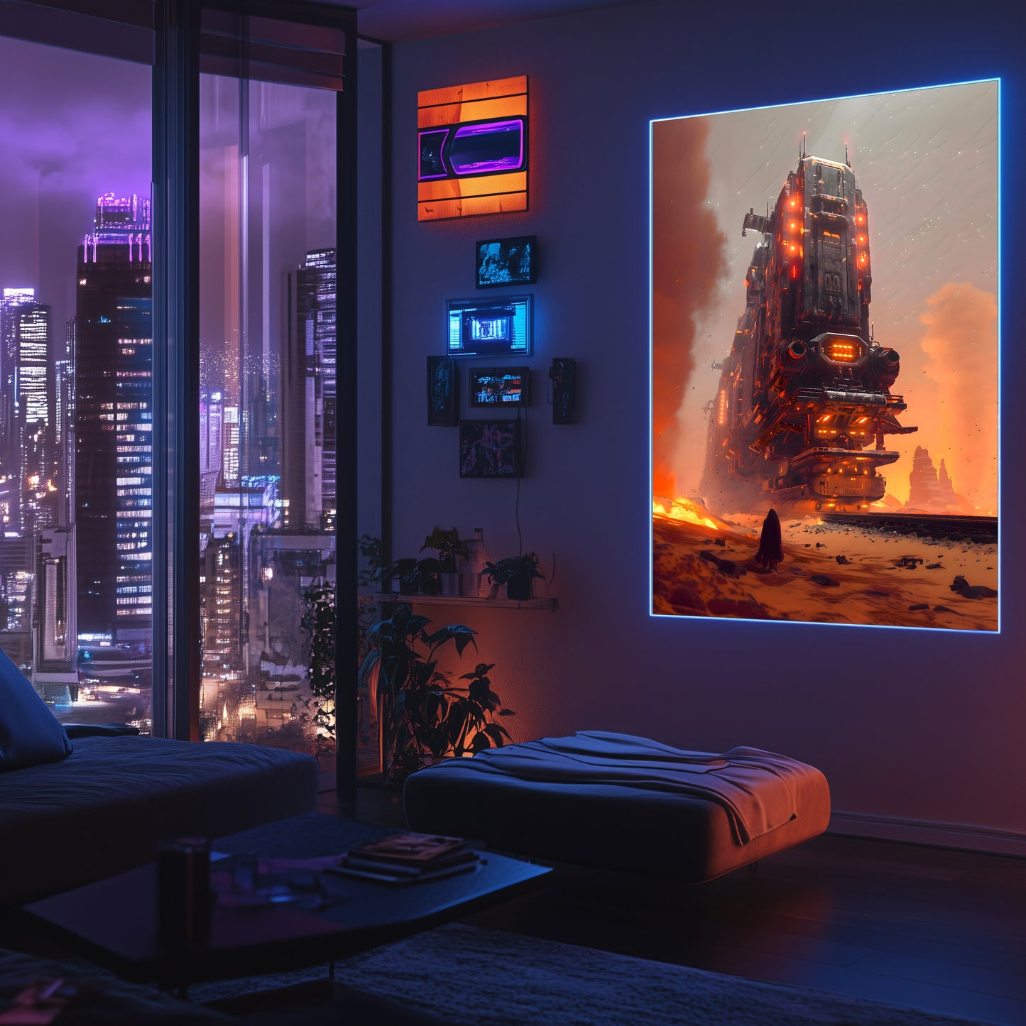 Wasteland Train Poster – Last Nomad | Awe-Inspiring Wall Art for Sci-Fi & Fantasy Train Enthusiasts | Unique and Exclusive Artwork