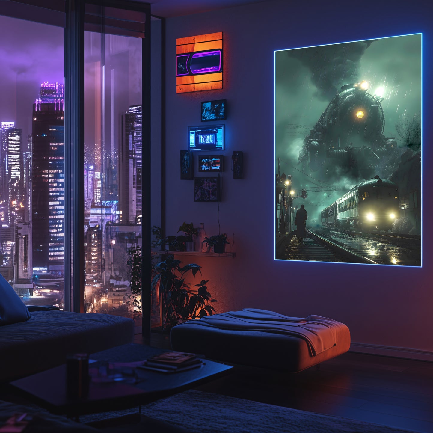 Fantasy Train Poster – Titan Wraith | Awe-Inspiring Wall Art for Sci-Fi & Fantasy Train Enthusiasts | Unique and Exclusive Artwork