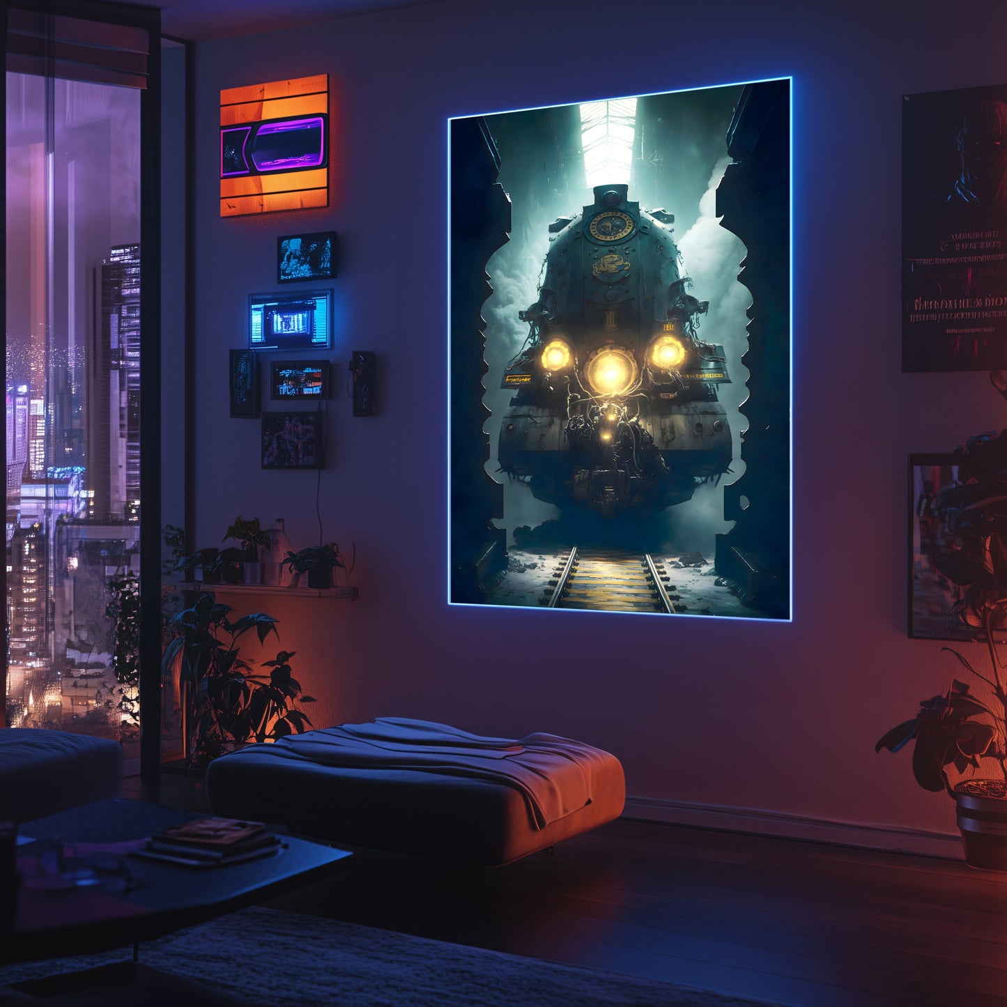 Diesel Train Poster – Tempus Imperator | Awe-Inspiring Wall Art for Sci-Fi & Fantasy Train Enthusiasts | Unique and Exclusive Artwork