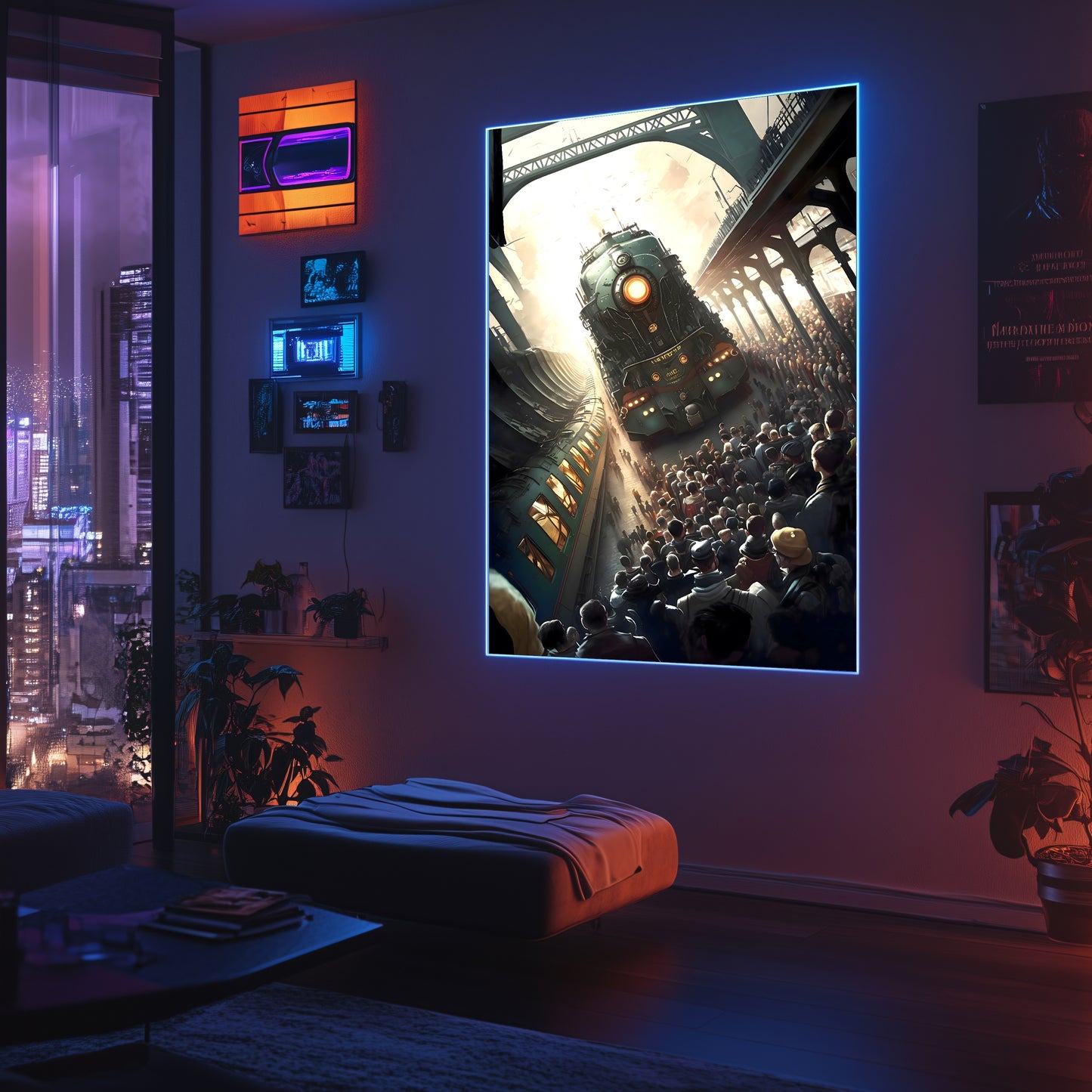 Steampunk Train Poster – Imperial Grandliner | Awe-Inspiring Wall Art for Sci-Fi & Fantasy Train Enthusiasts | Unique and Exclusive Artwork
