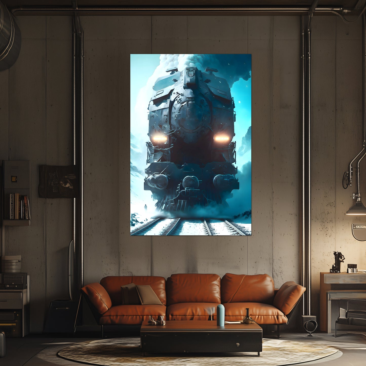 Diesel Train Poster – Stormbreaker Ironclad | Awe-Inspiring Wall Art for Sci-Fi & Fantasy Train Enthusiasts | Unique and Exclusive Artwork