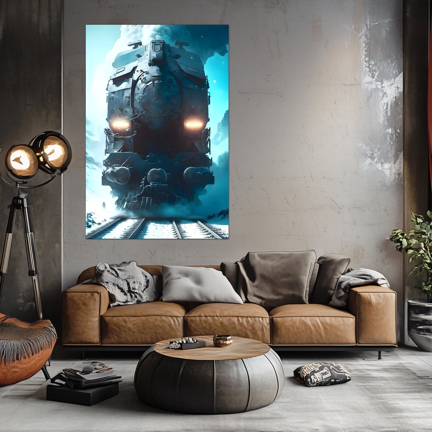 Diesel Train Poster – Stormbreaker Ironclad | Awe-Inspiring Wall Art for Sci-Fi & Fantasy Train Enthusiasts | Unique and Exclusive Artwork